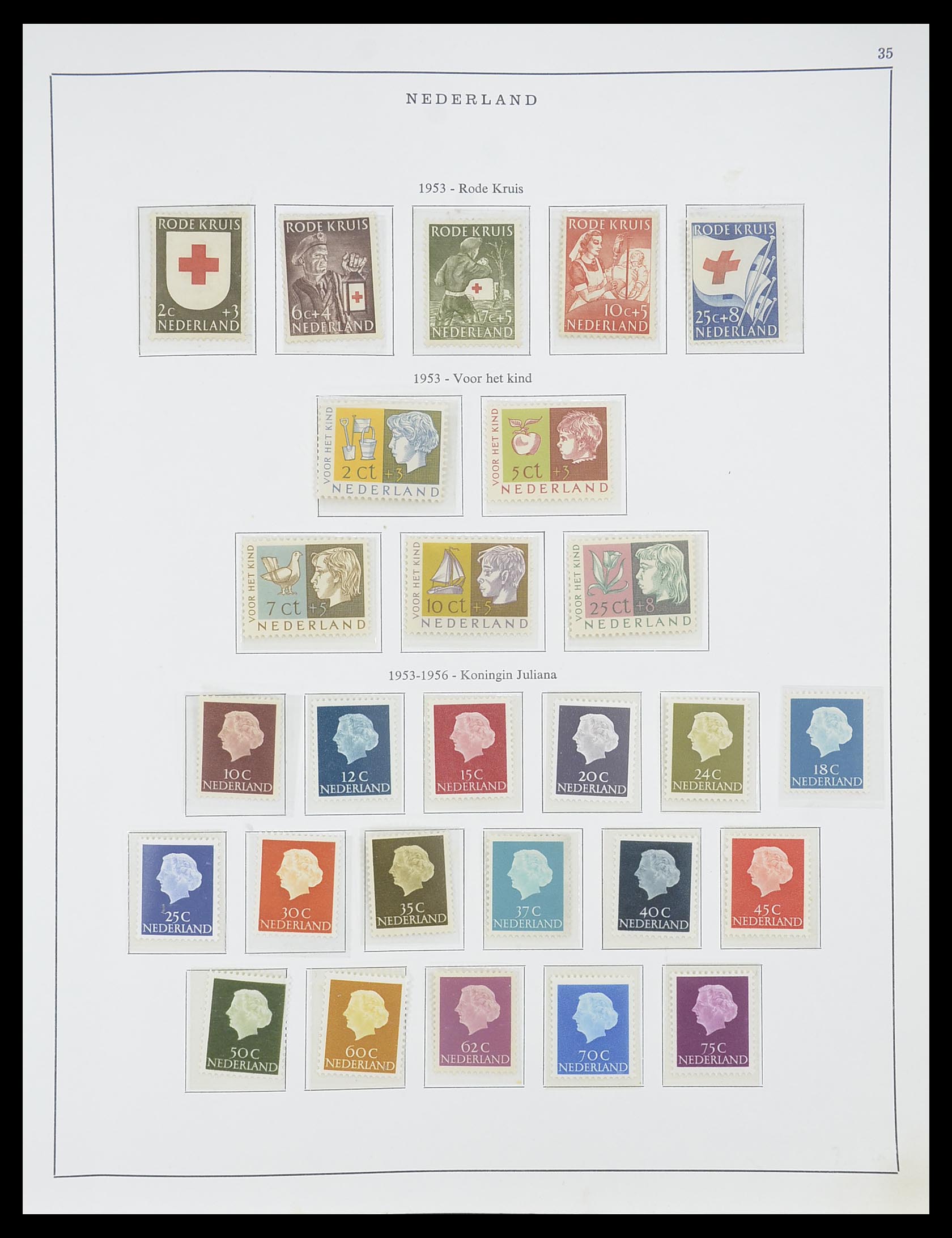 33604 009 - Stamp collection 33604 Netherlands 1946-1987.