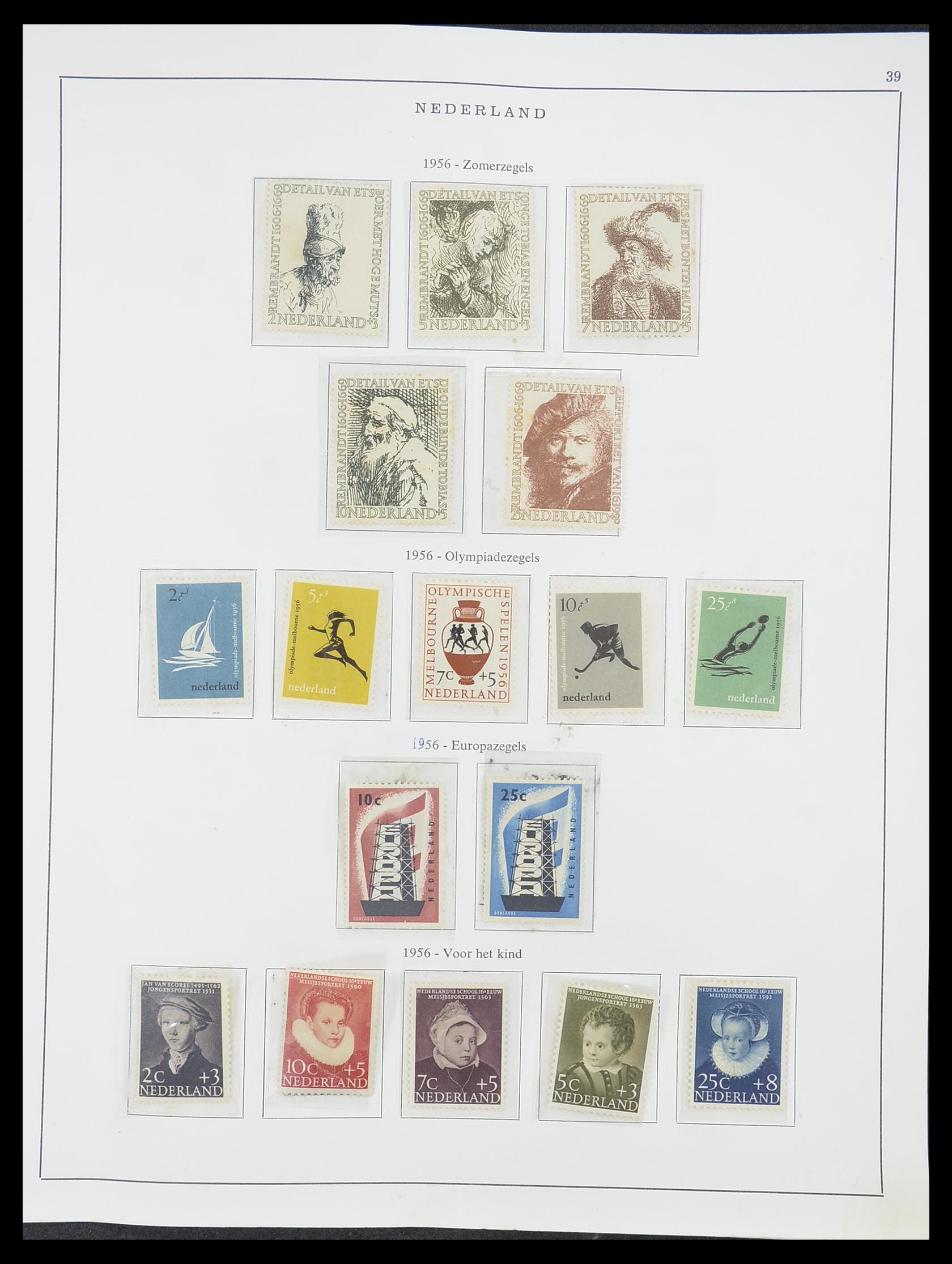 33604 013 - Stamp collection 33604 Netherlands 1946-1987.