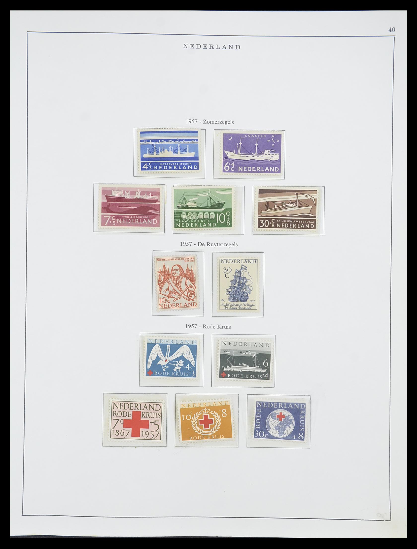 33604 014 - Stamp collection 33604 Netherlands 1946-1987.