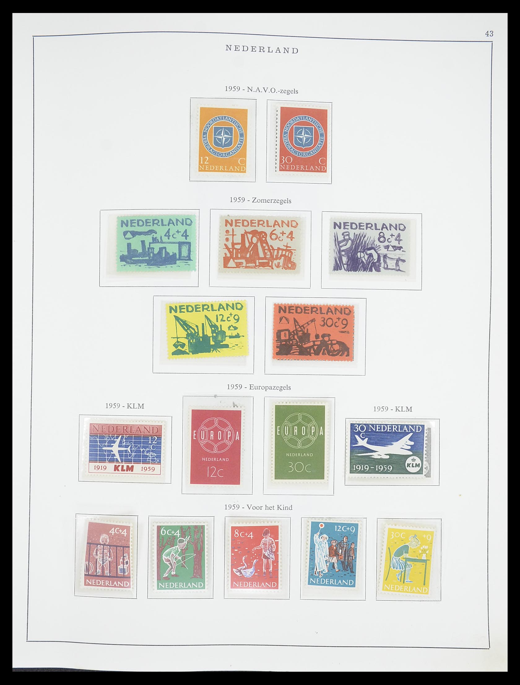 33604 017 - Stamp collection 33604 Netherlands 1946-1987.