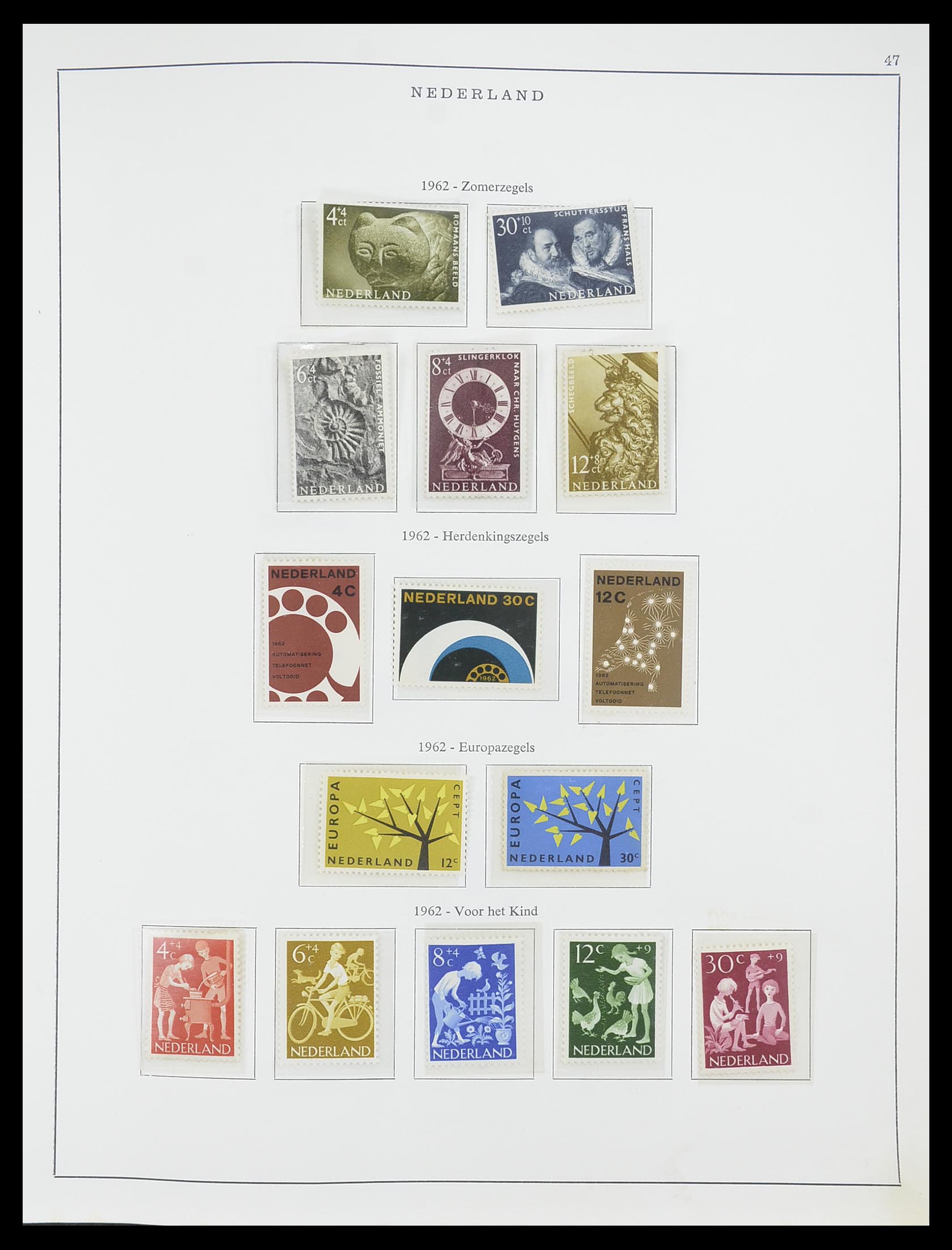 33604 021 - Stamp collection 33604 Netherlands 1946-1987.