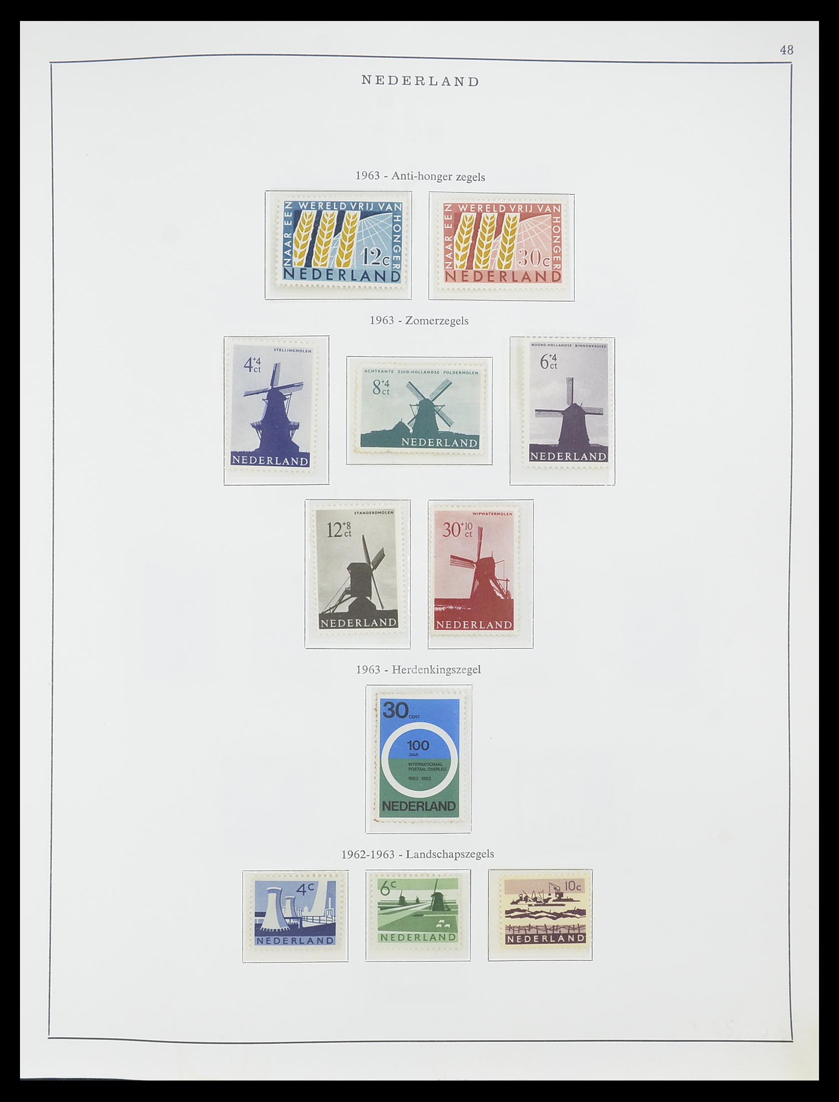33604 022 - Stamp collection 33604 Netherlands 1946-1987.