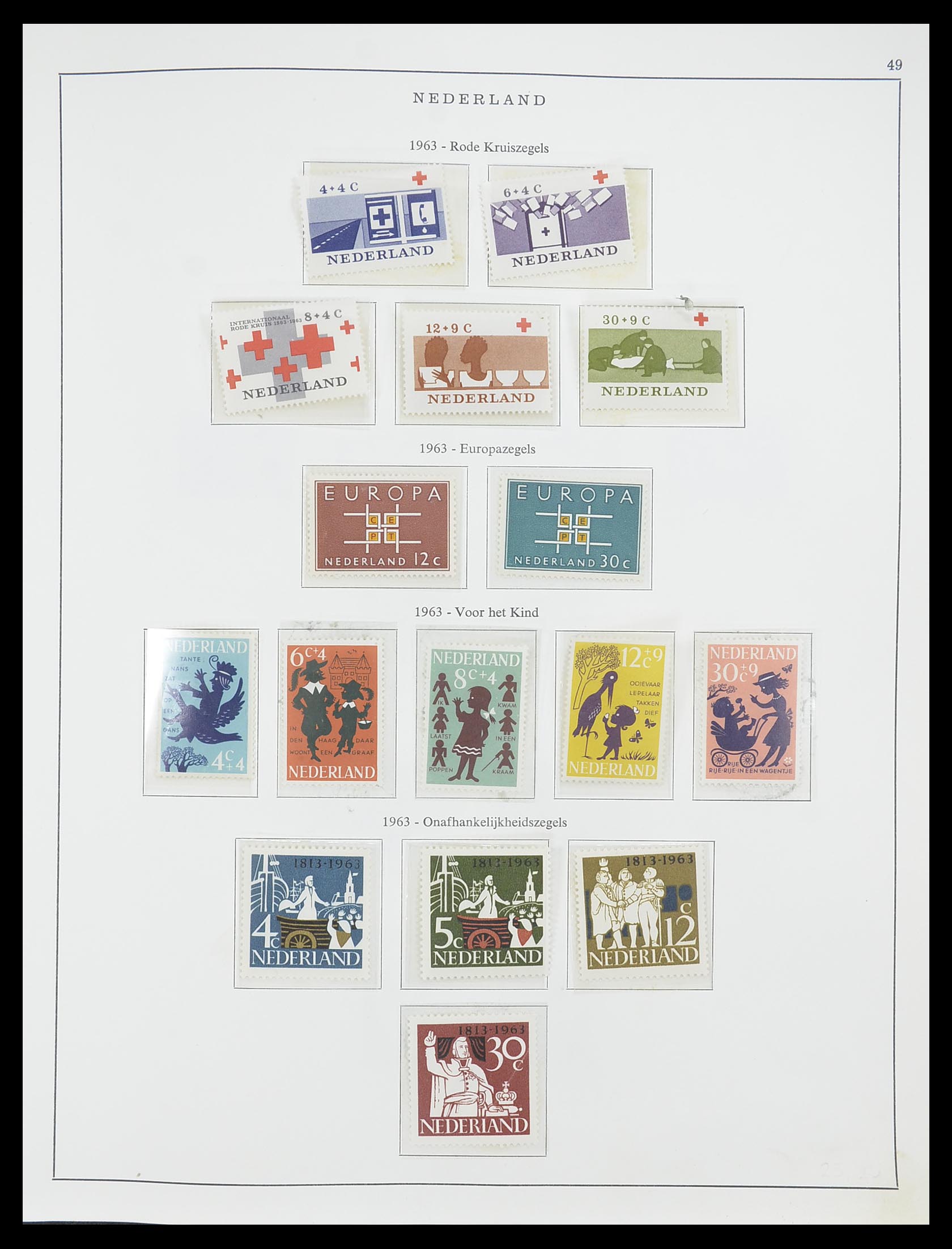 33604 023 - Stamp collection 33604 Netherlands 1946-1987.