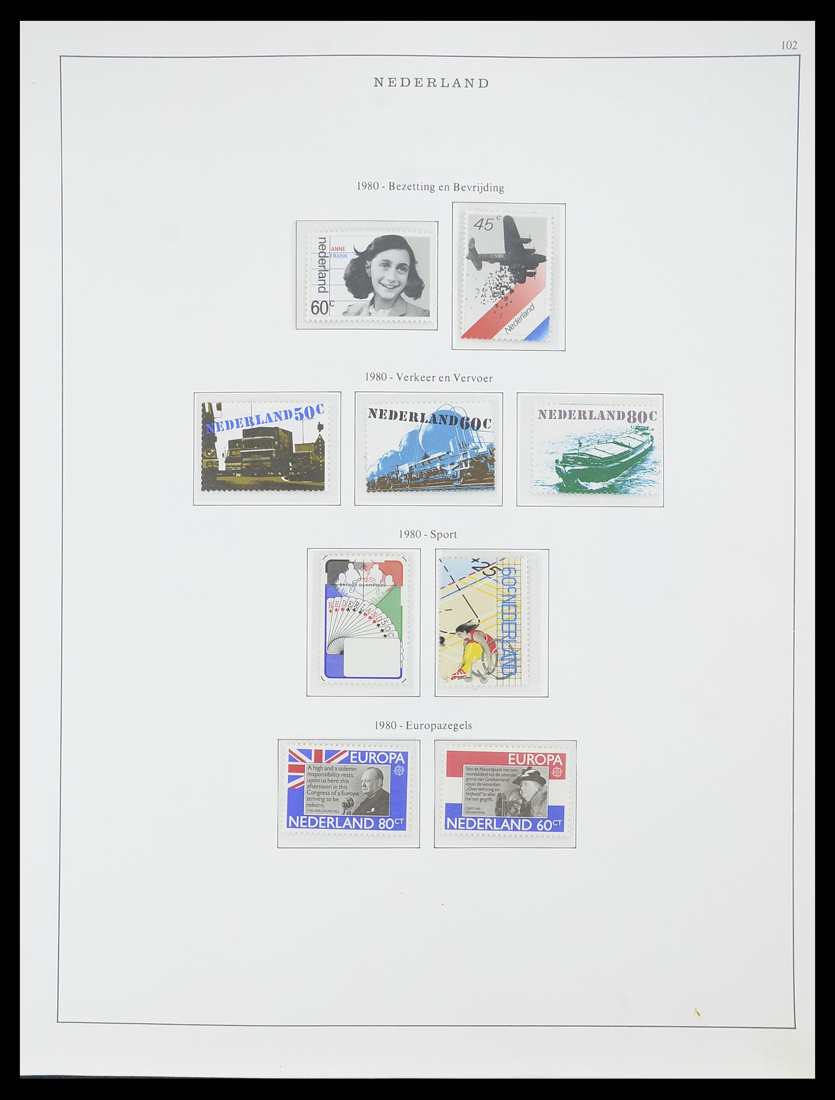 33604 076 - Stamp collection 33604 Netherlands 1946-1987.