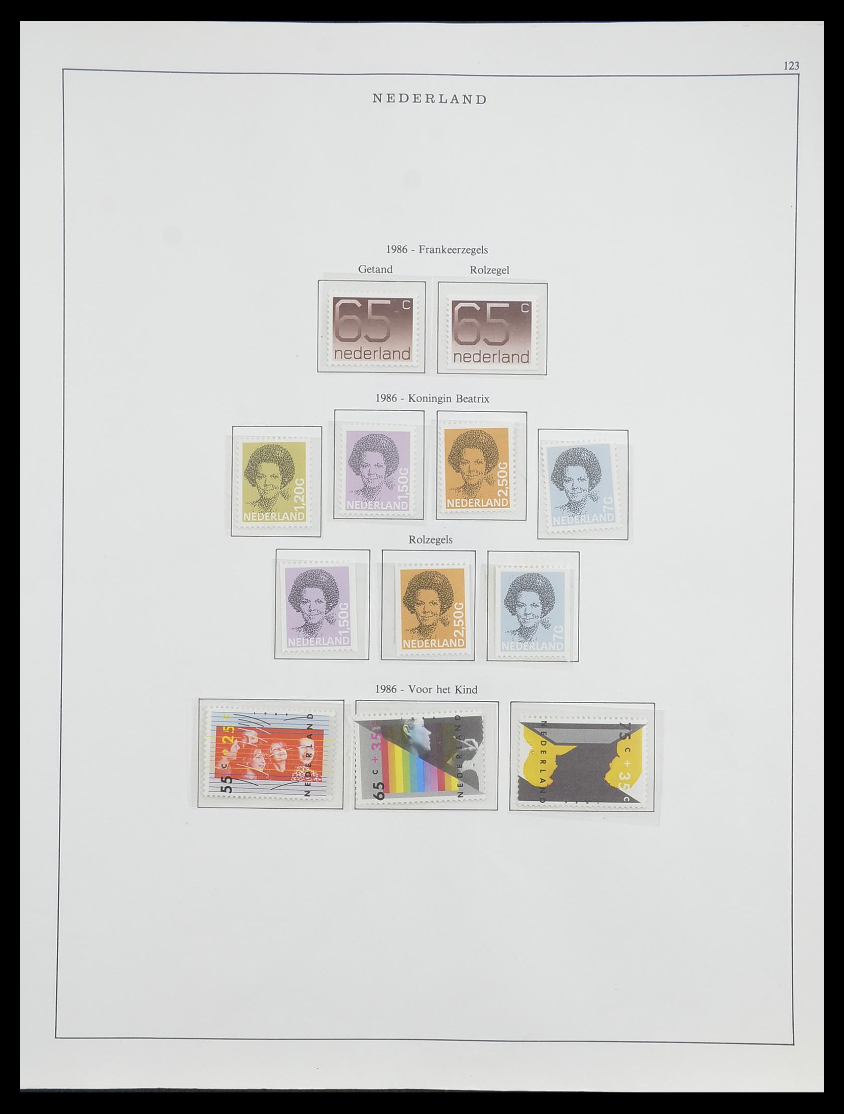 33604 097 - Stamp collection 33604 Netherlands 1946-1987.