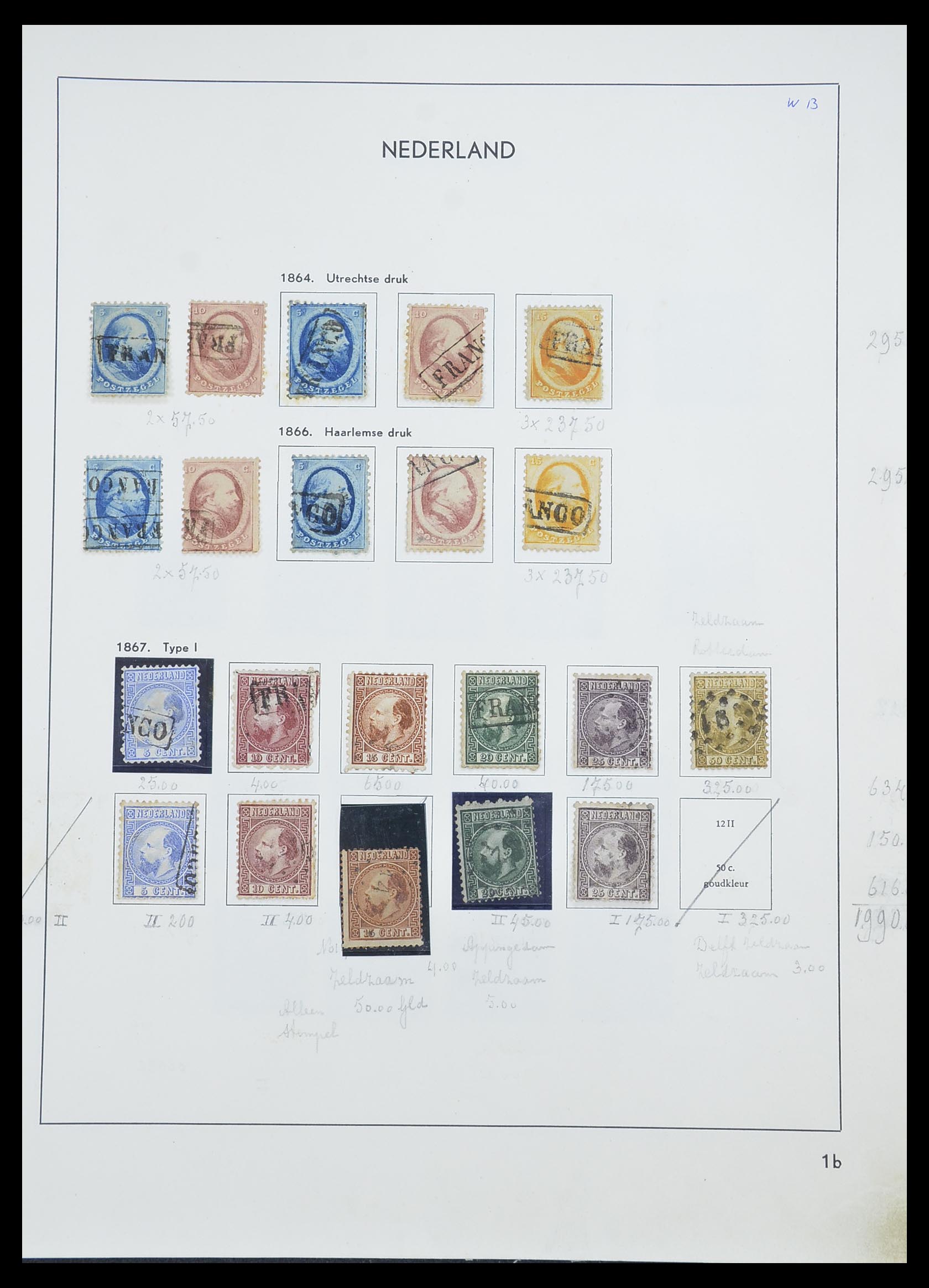 33605 003 - Stamp collection 33605 Netherlands 1852-1944.