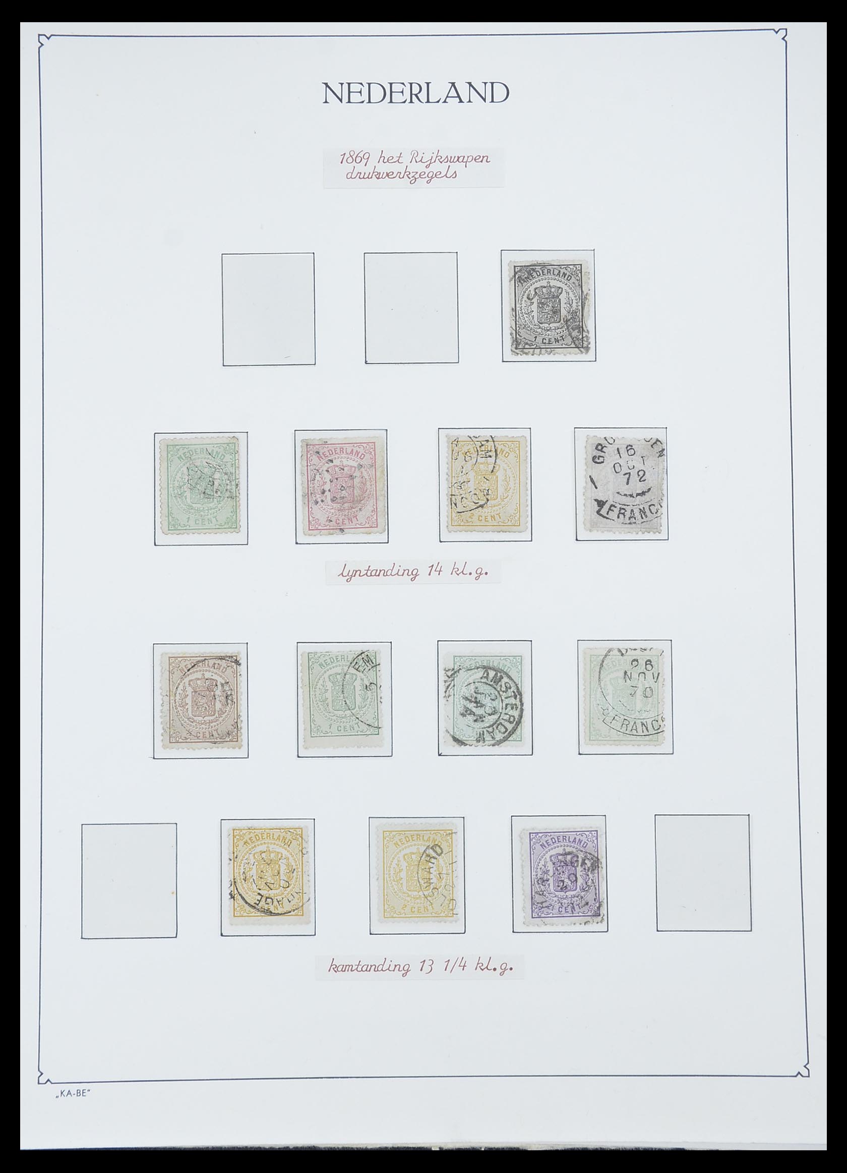 33605 006 - Stamp collection 33605 Netherlands 1852-1944.