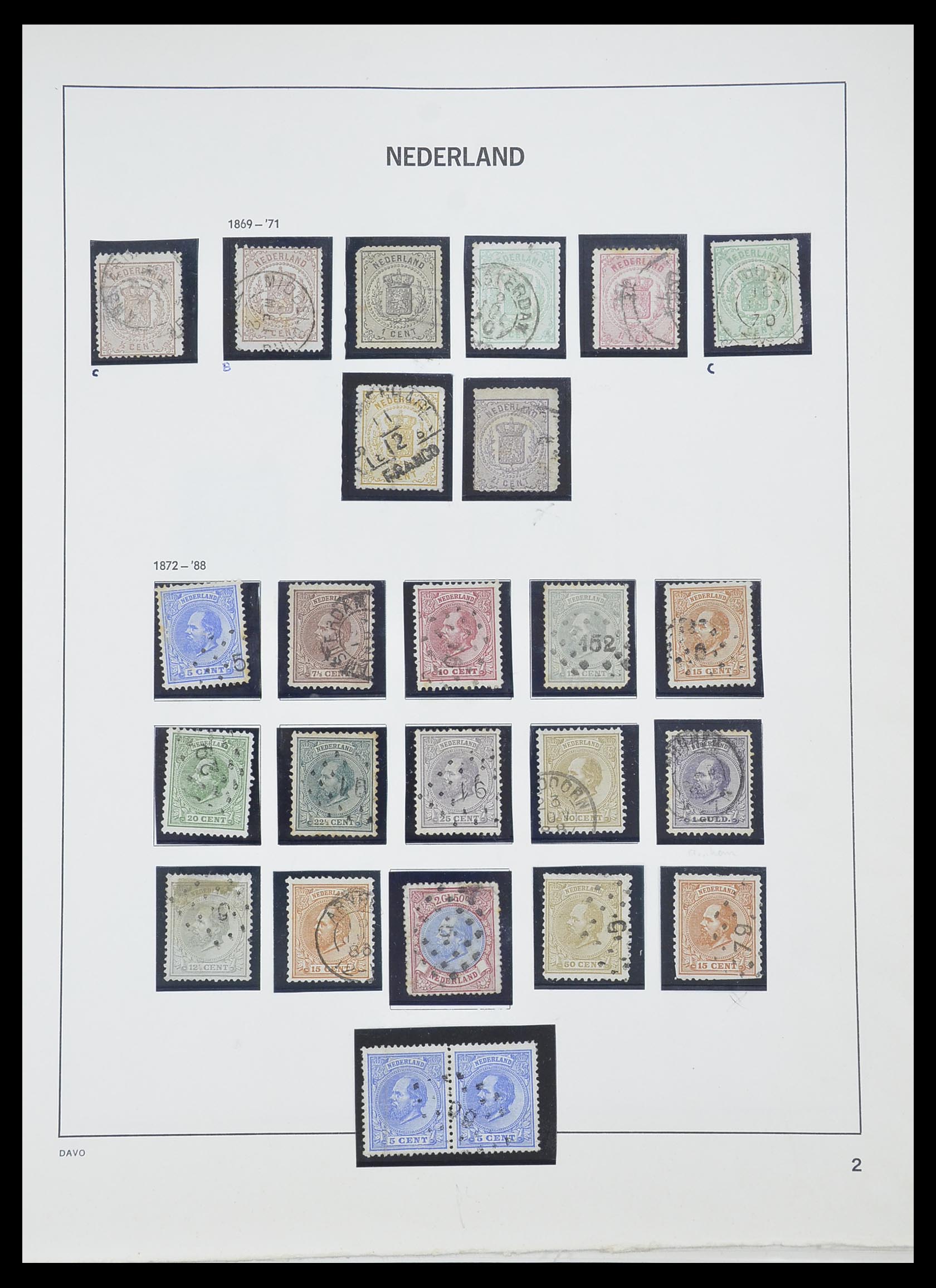 33605 010 - Stamp collection 33605 Netherlands 1852-1944.