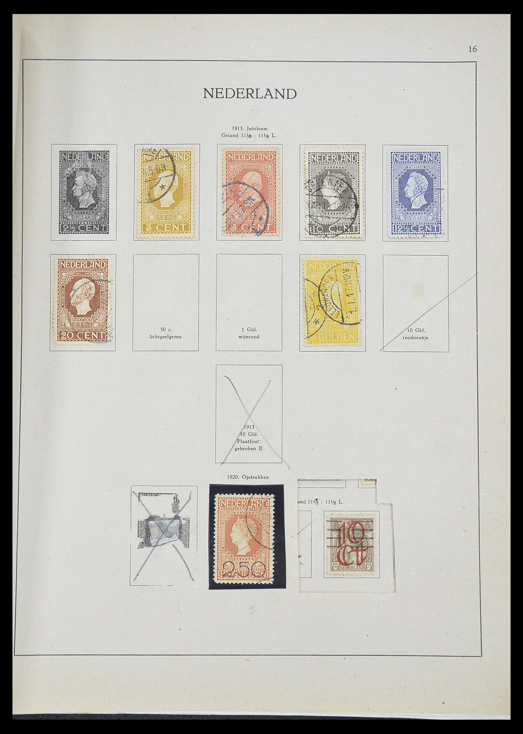 33605 032 - Stamp collection 33605 Netherlands 1852-1944.