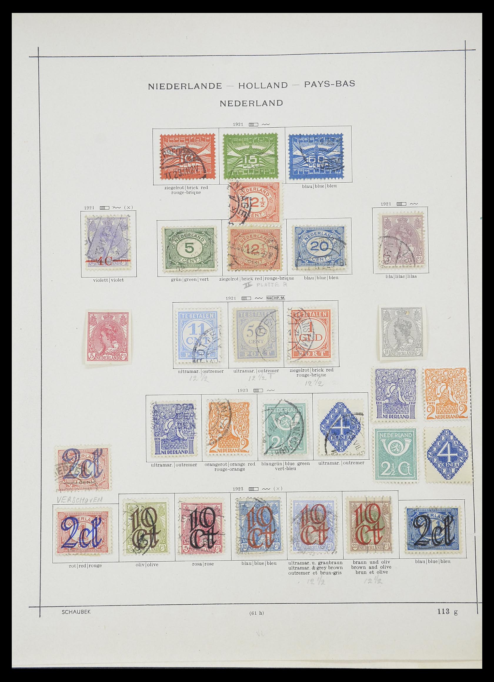 33605 048 - Stamp collection 33605 Netherlands 1852-1944.