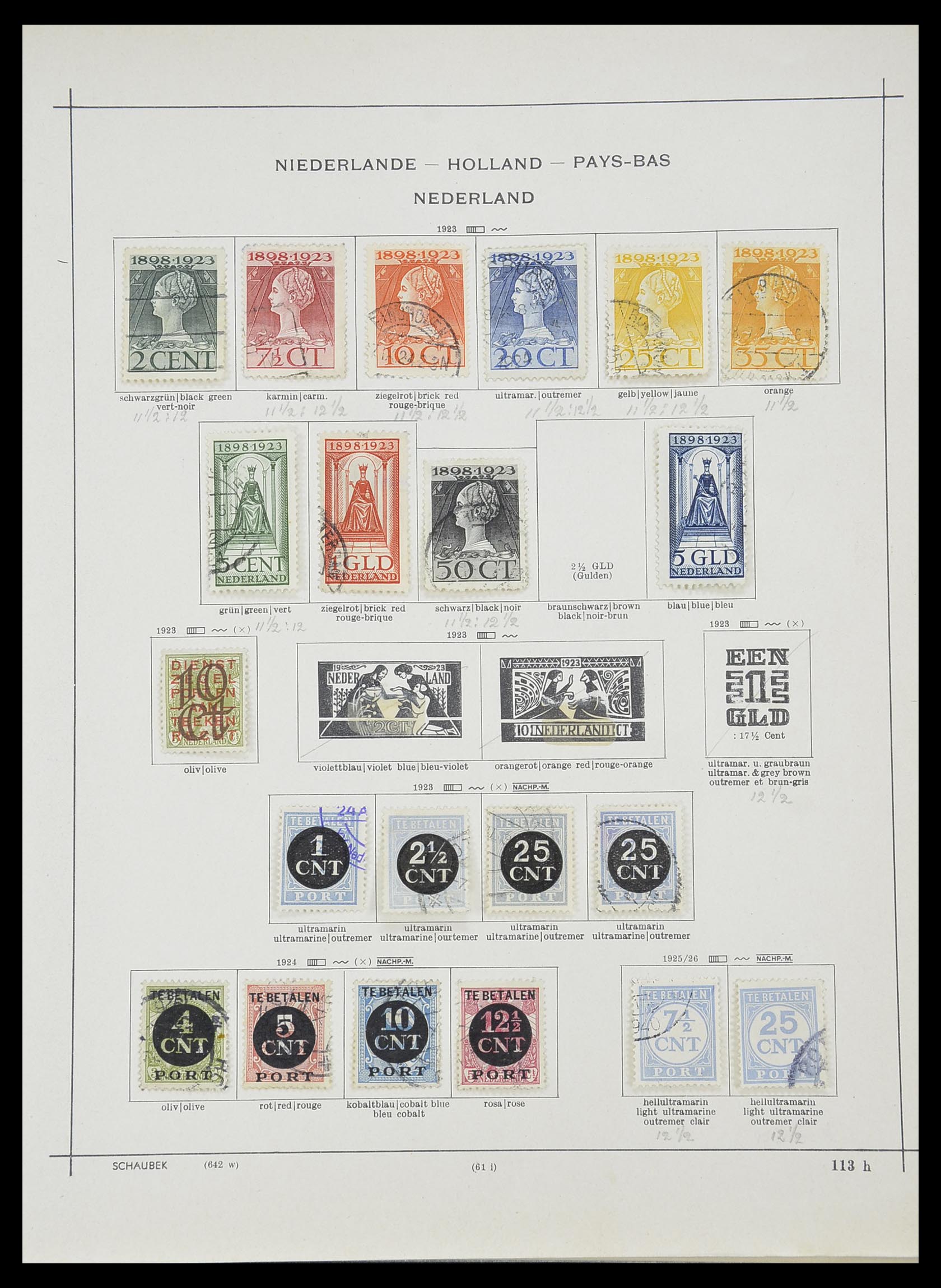 33605 049 - Stamp collection 33605 Netherlands 1852-1944.