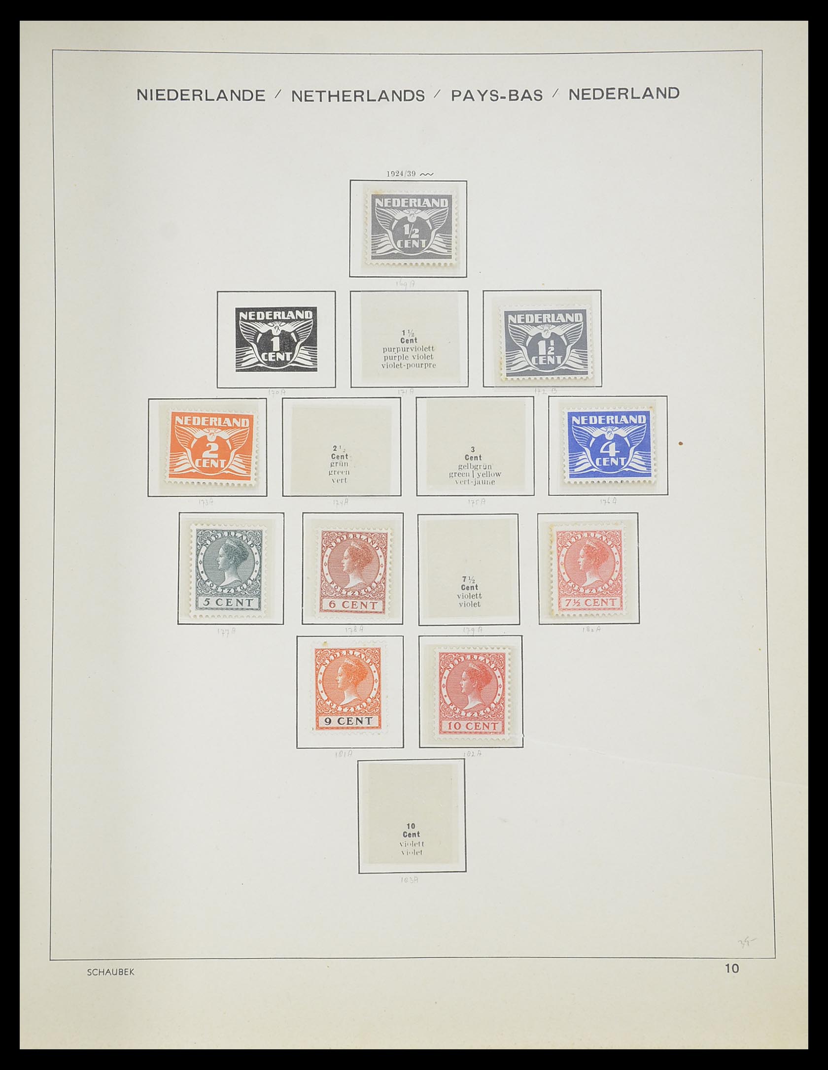 33605 057 - Stamp collection 33605 Netherlands 1852-1944.