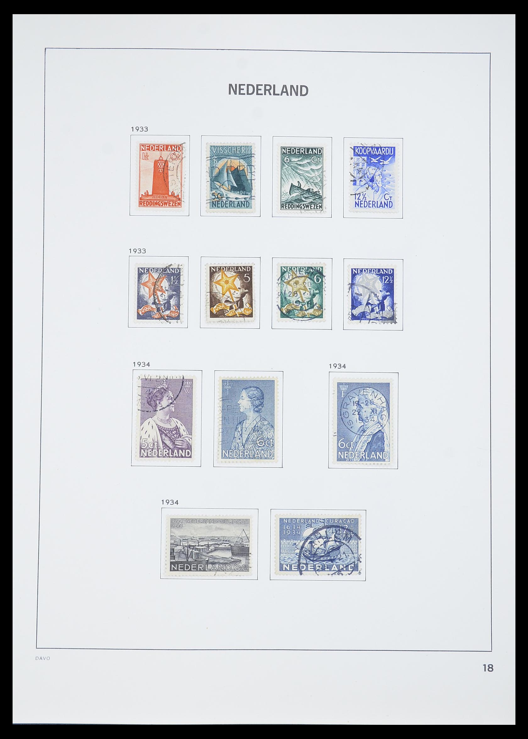 33605 068 - Stamp collection 33605 Netherlands 1852-1944.
