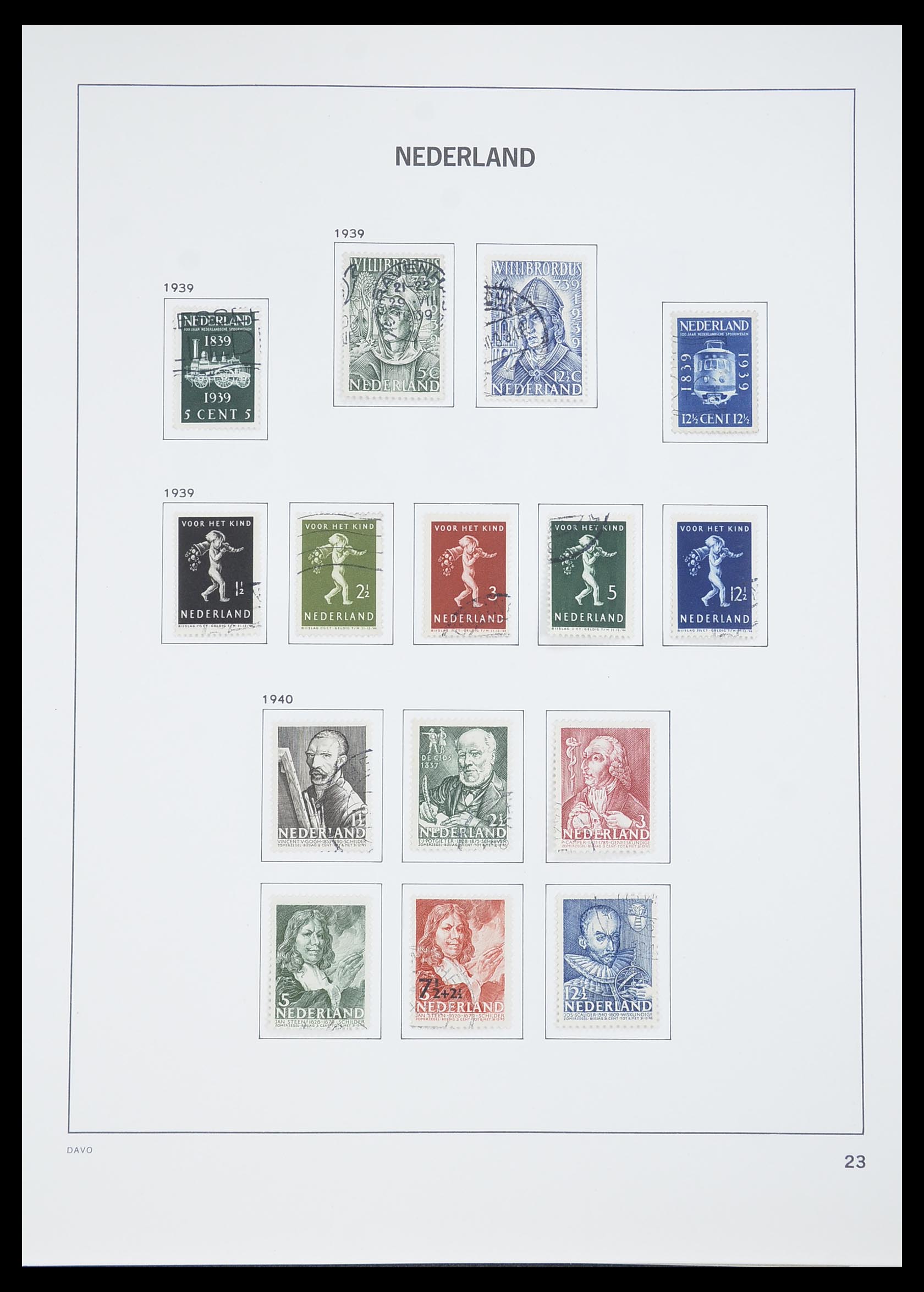 33605 073 - Stamp collection 33605 Netherlands 1852-1944.