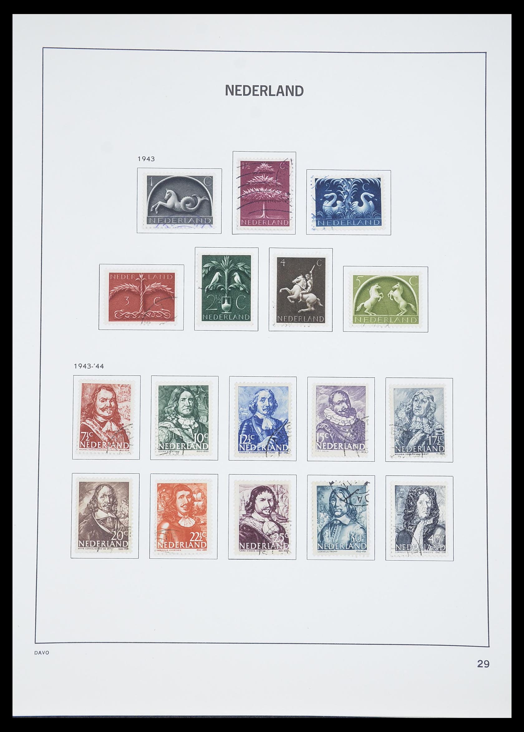 33605 078 - Stamp collection 33605 Netherlands 1852-1944.
