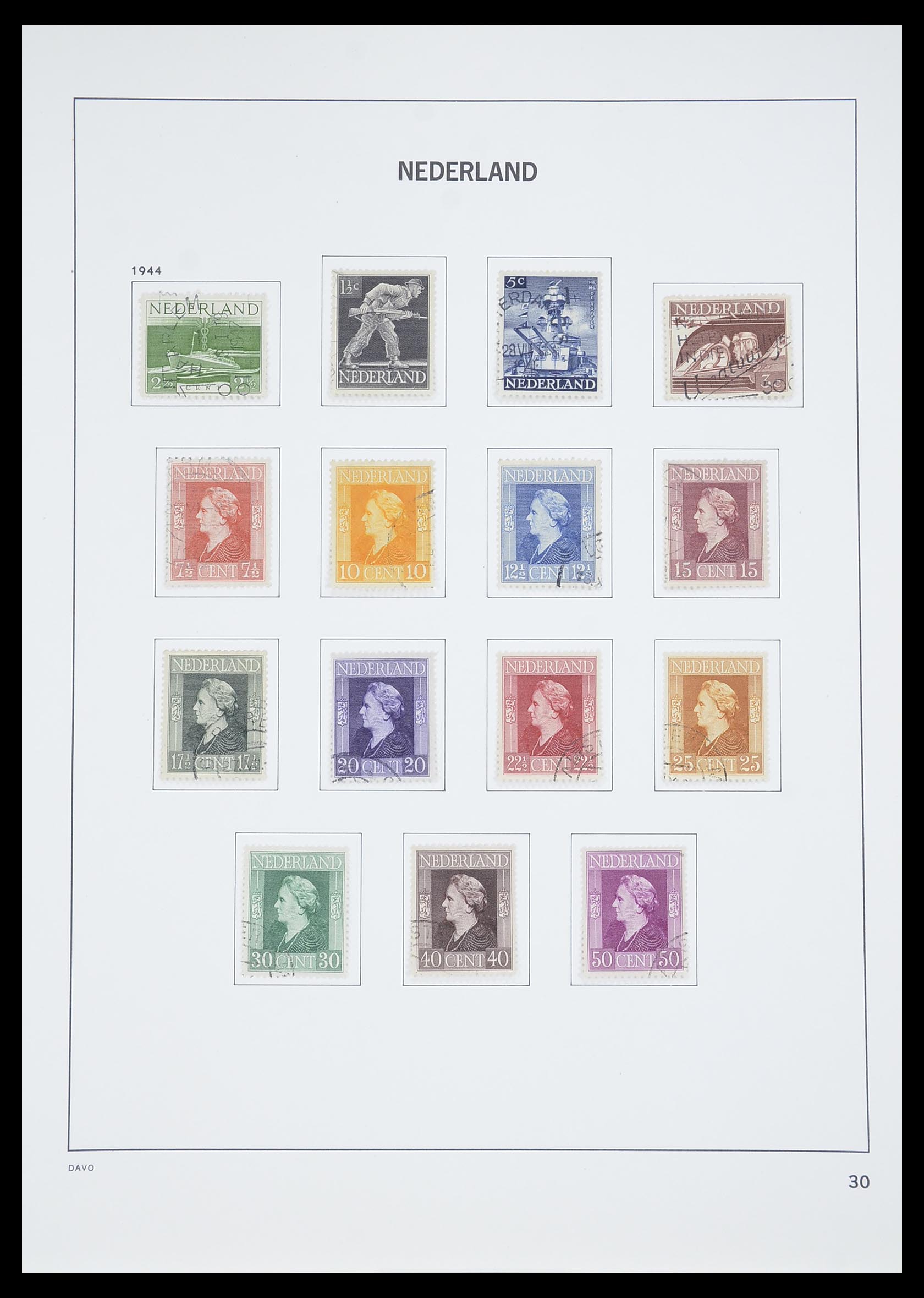 33605 079 - Stamp collection 33605 Netherlands 1852-1944.