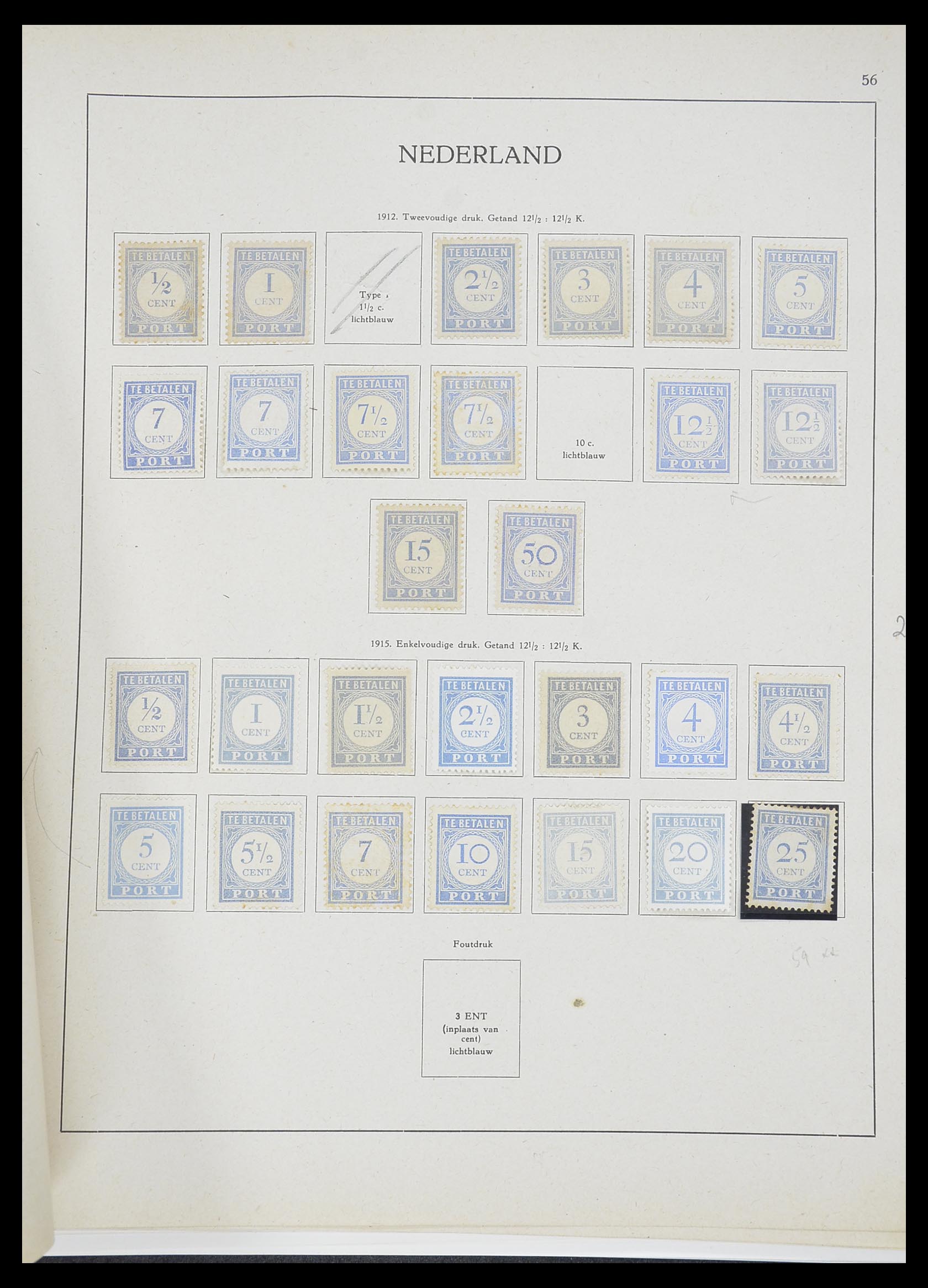 33605 087 - Stamp collection 33605 Netherlands 1852-1944.