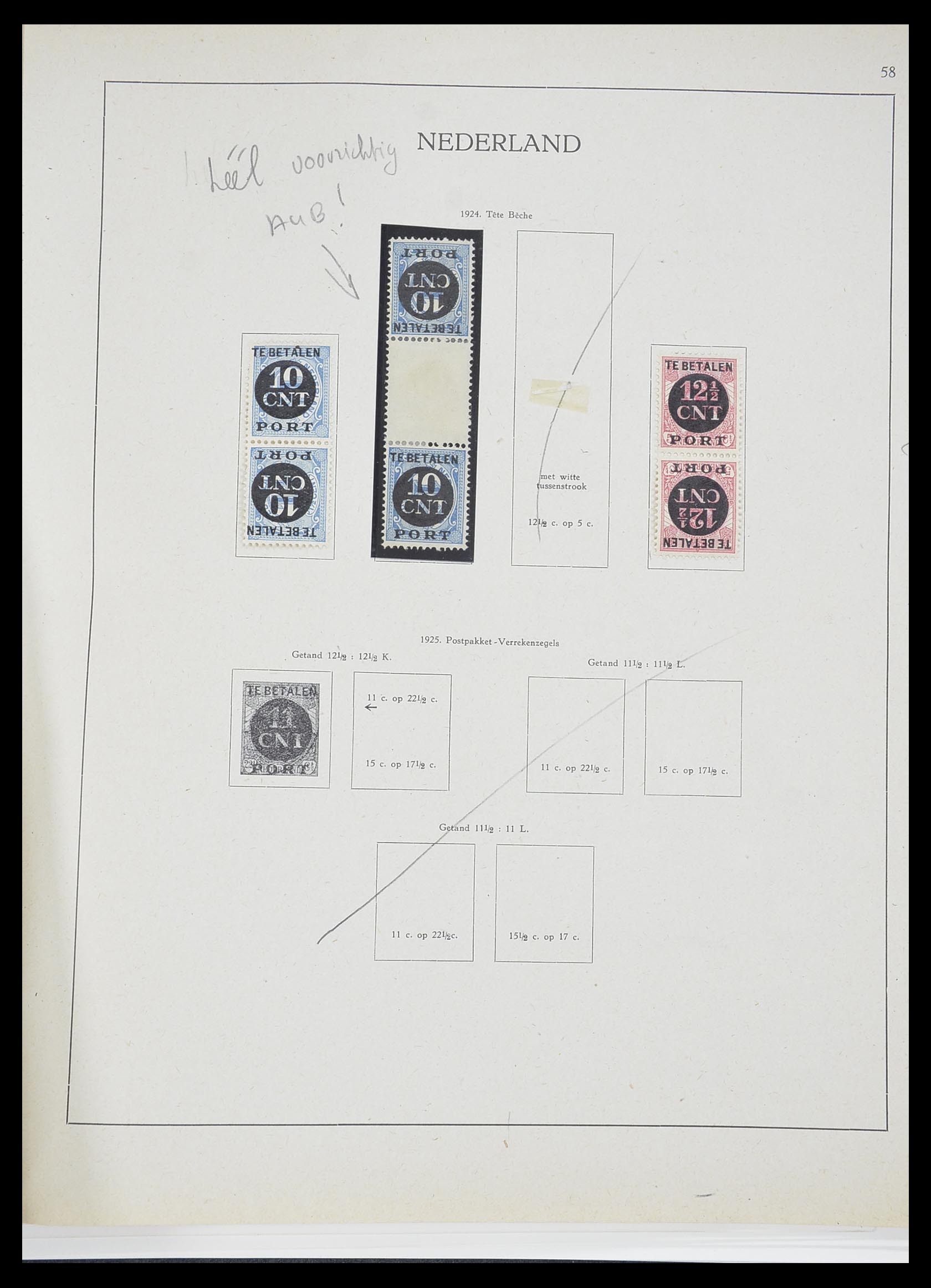 33605 089 - Stamp collection 33605 Netherlands 1852-1944.