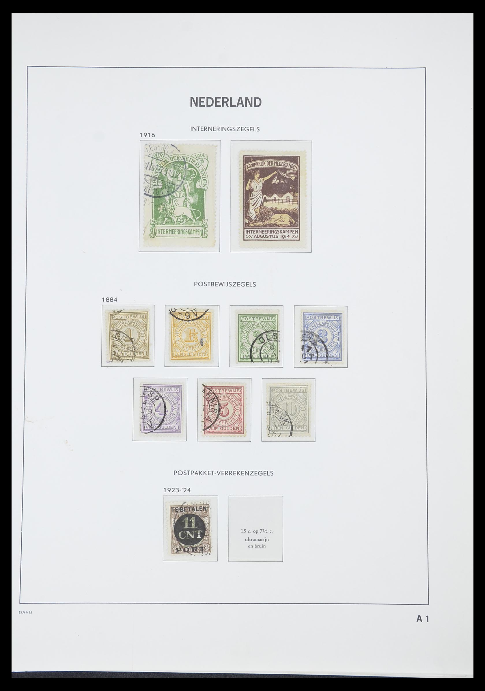 33605 094 - Stamp collection 33605 Netherlands 1852-1944.