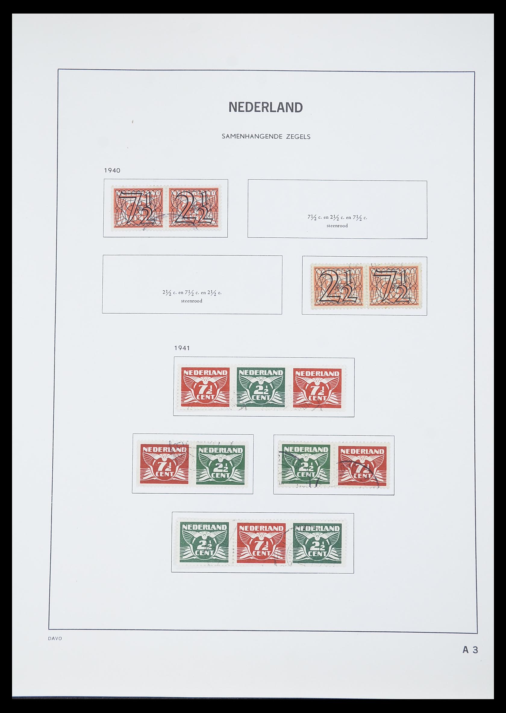 33605 096 - Stamp collection 33605 Netherlands 1852-1944.
