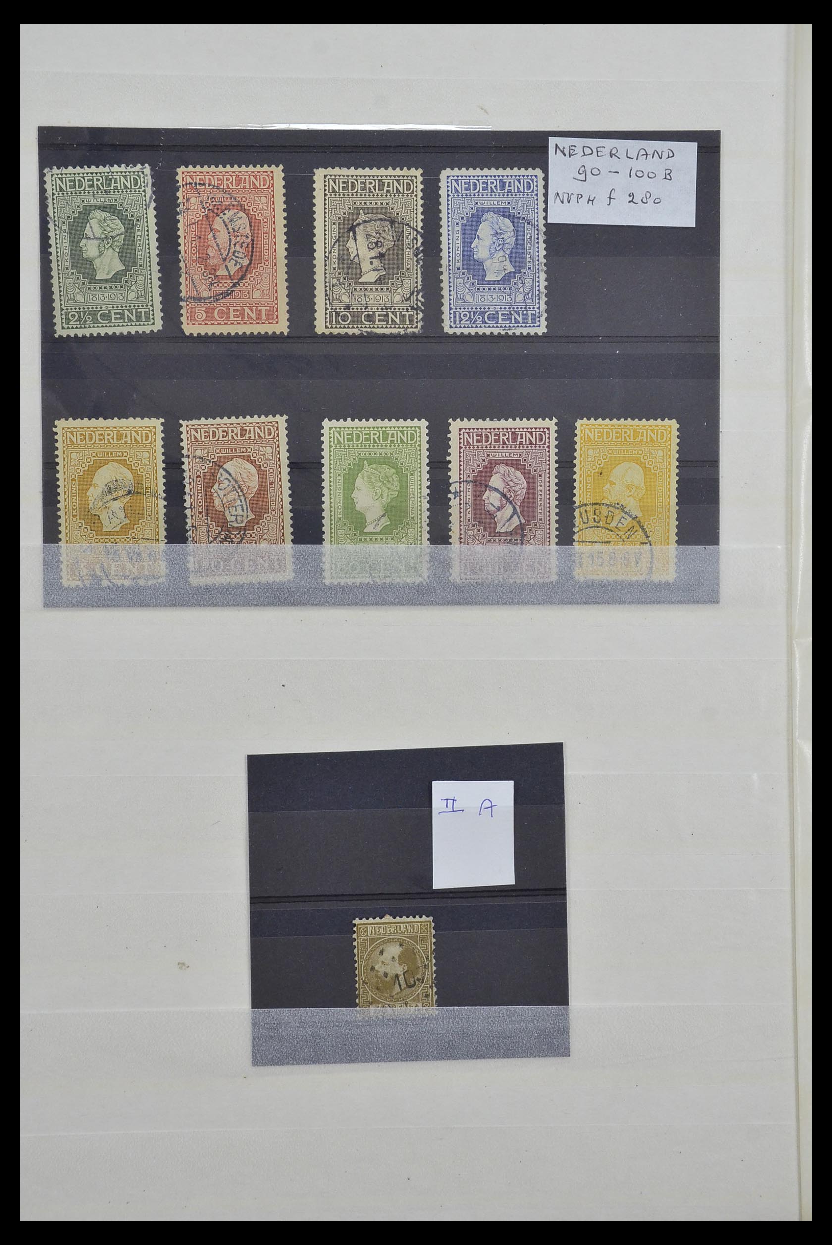 33607 010 - Stamp collection 33607 Netherlands key stamps 1852-1942.