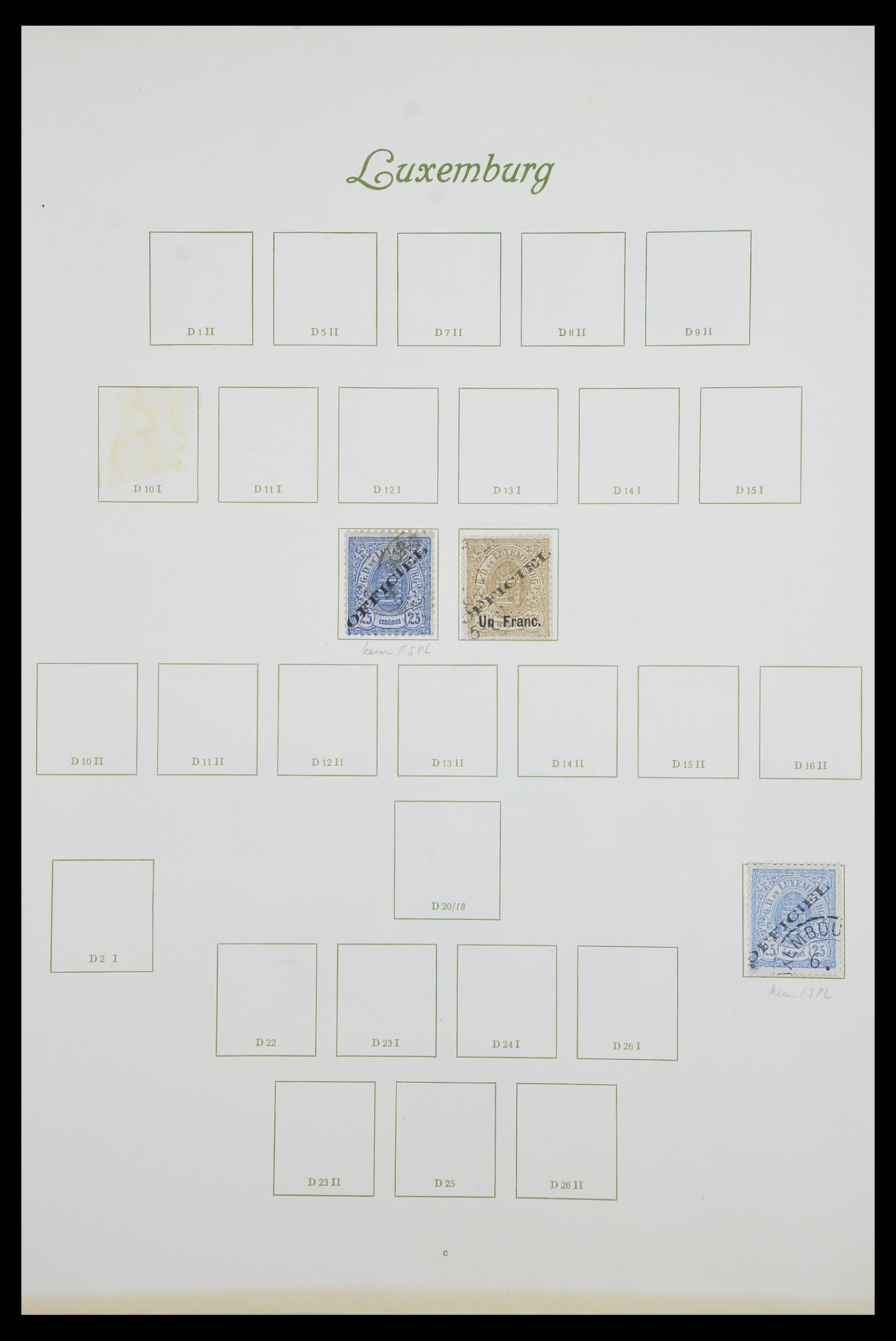 33609 004 - Postzegelverzameling 33609 Luxemburg 1852-1968.