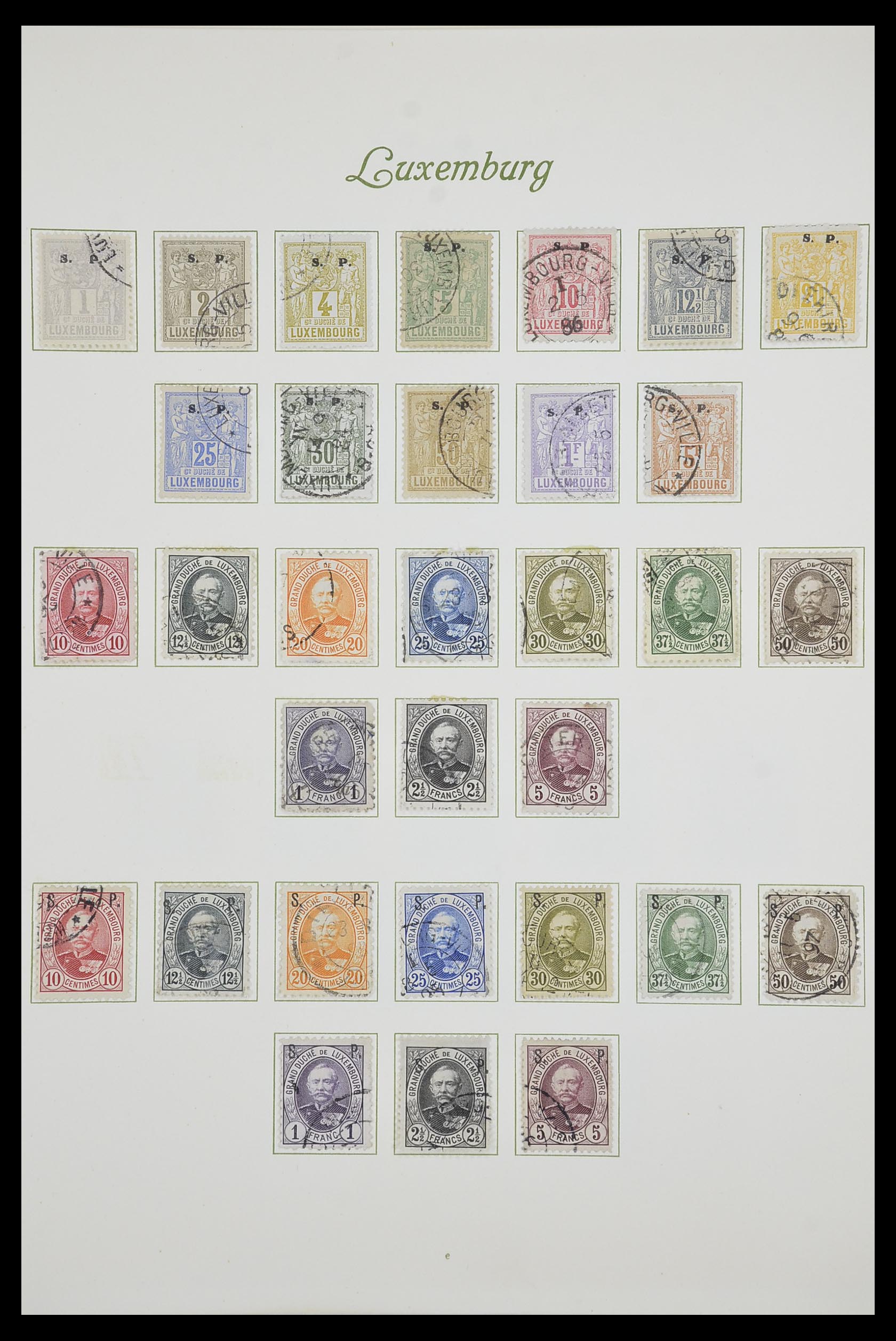 33609 006 - Stamp collection 33609 Luxembourg 1852-1968.