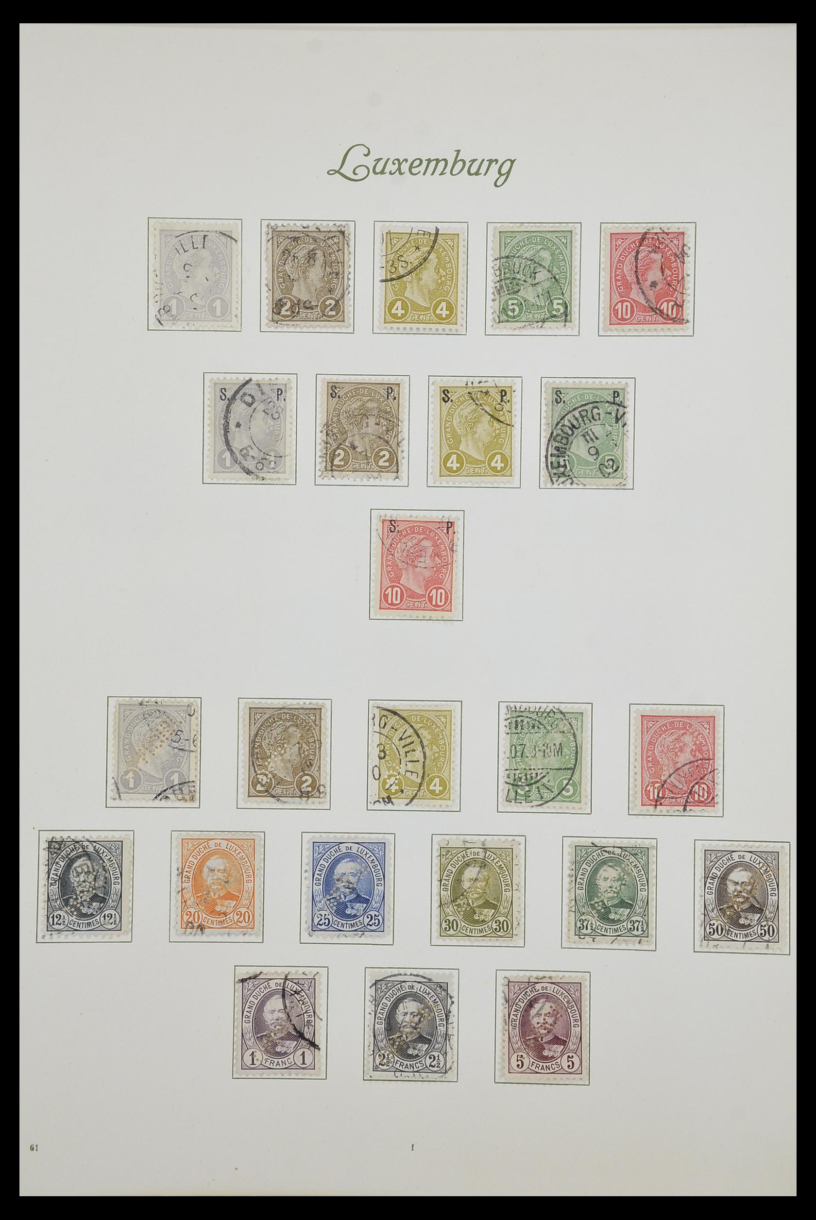 33609 007 - Postzegelverzameling 33609 Luxemburg 1852-1968.