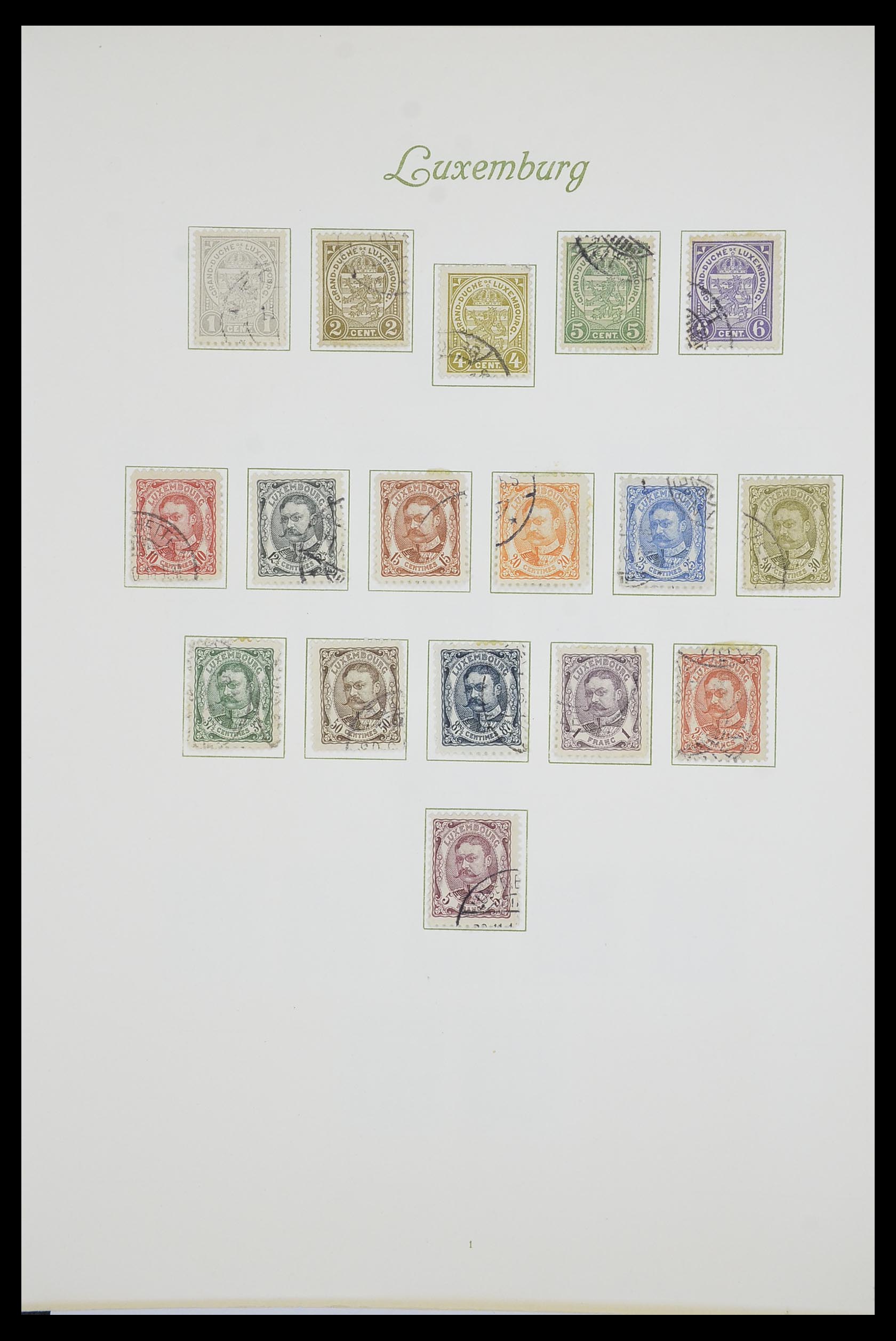 33609 008 - Postzegelverzameling 33609 Luxemburg 1852-1968.