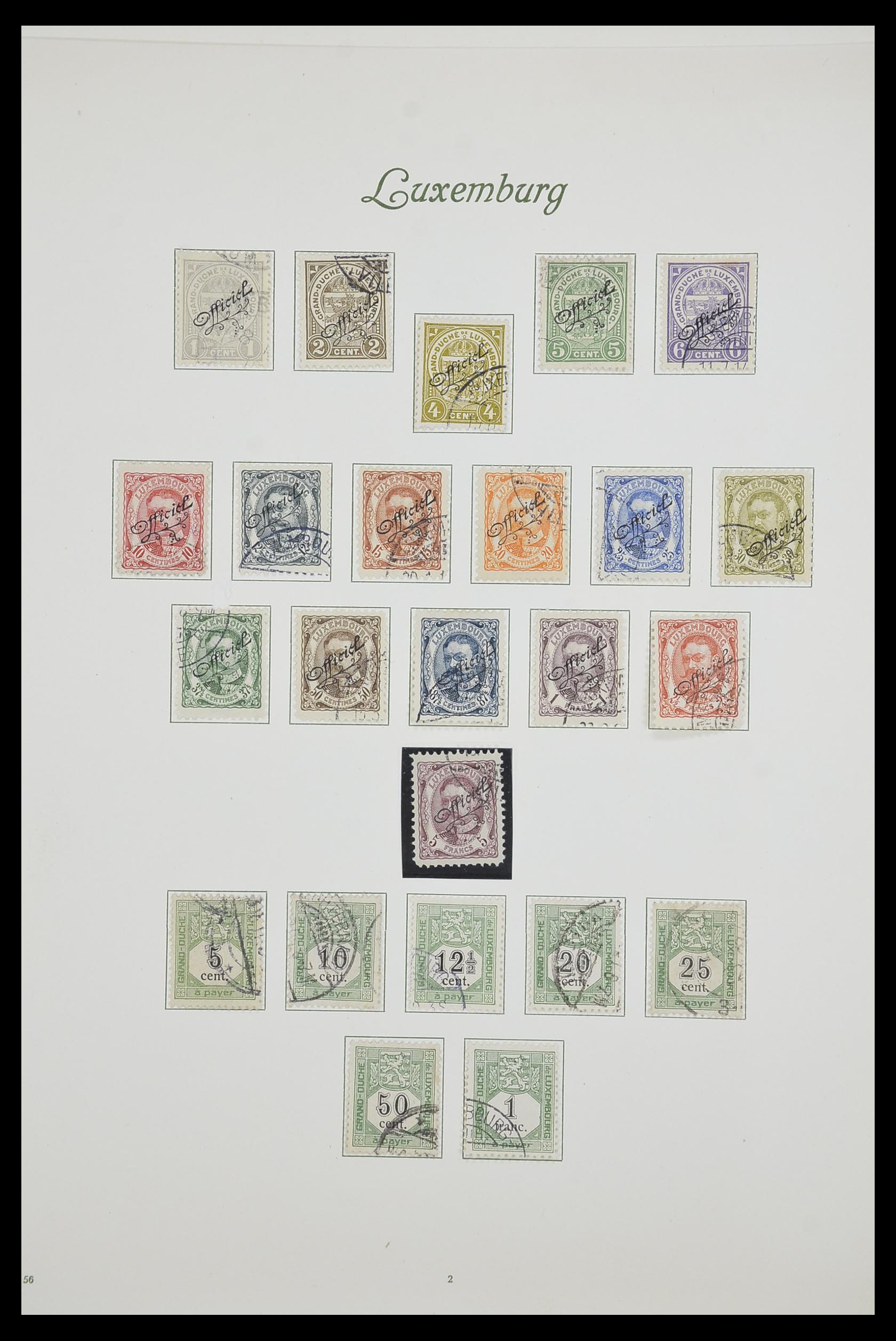 33609 009 - Postzegelverzameling 33609 Luxemburg 1852-1968.