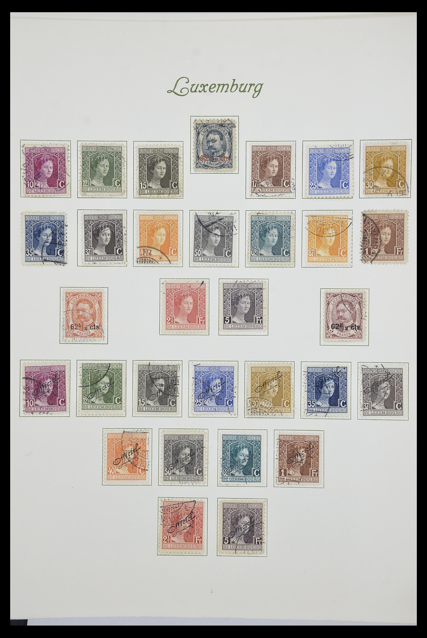 33609 010 - Postzegelverzameling 33609 Luxemburg 1852-1968.