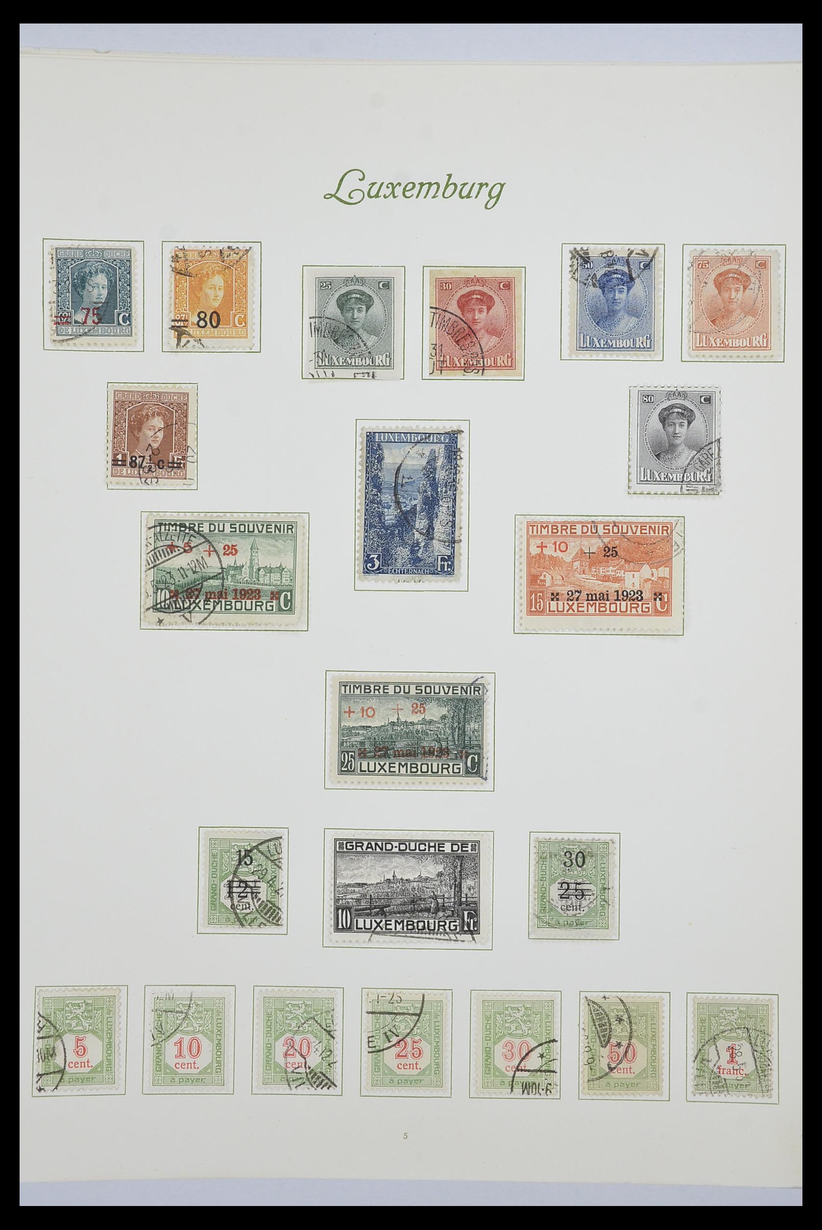 33609 013 - Stamp collection 33609 Luxembourg 1852-1968.