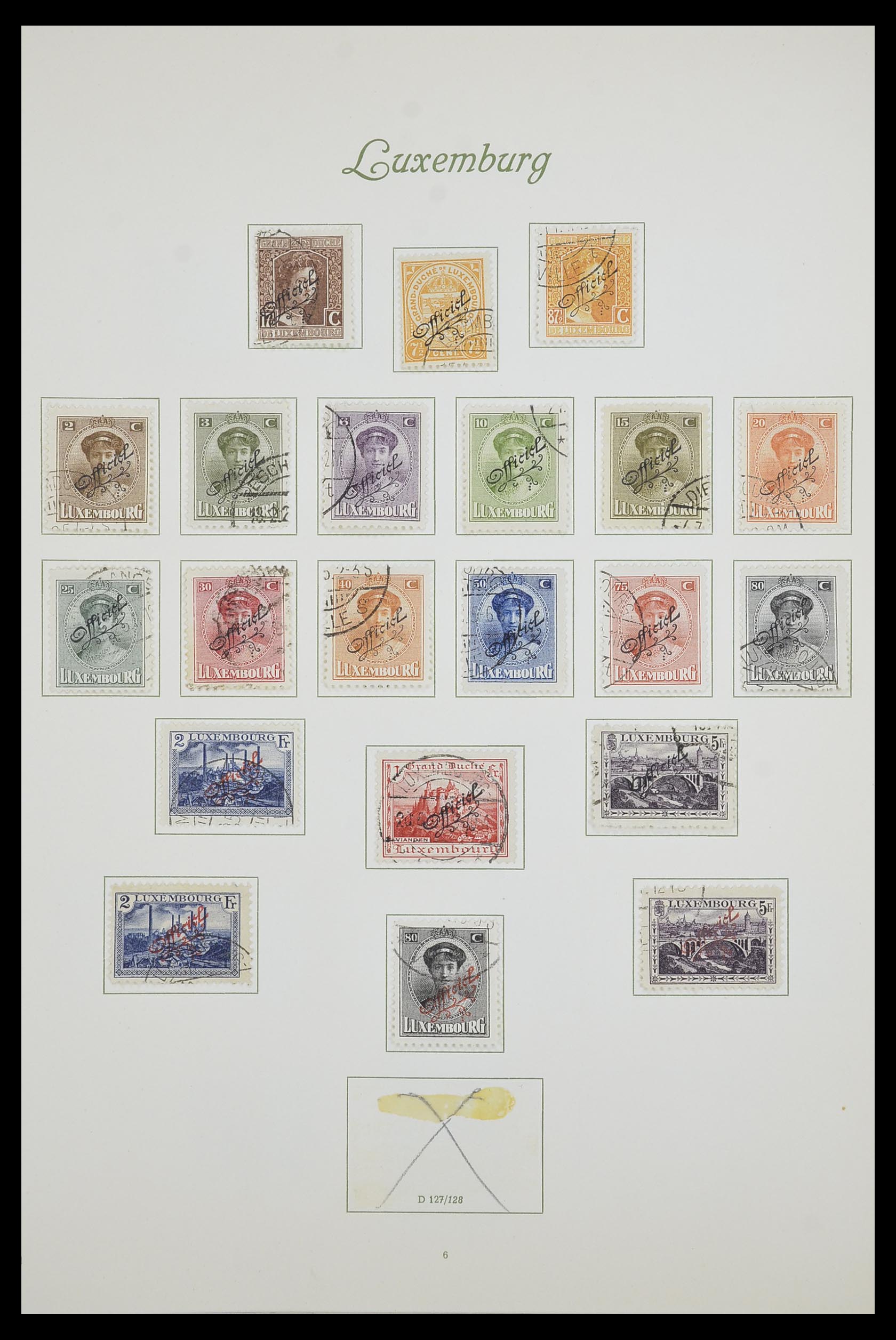 33609 014 - Stamp collection 33609 Luxembourg 1852-1968.