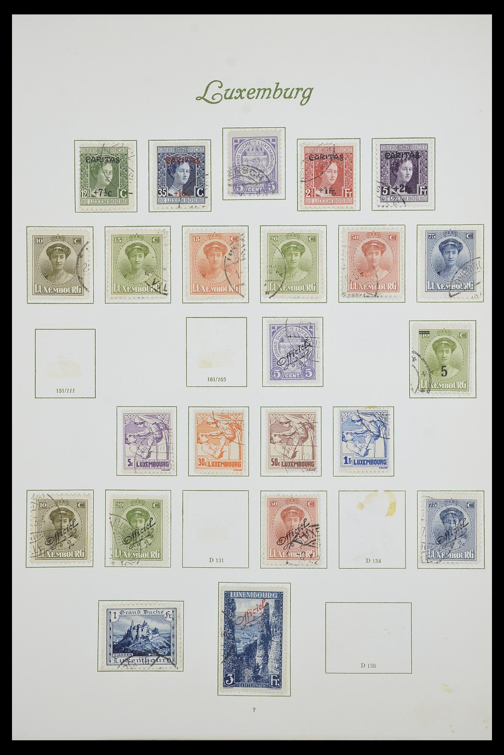 33609 015 - Postzegelverzameling 33609 Luxemburg 1852-1968.