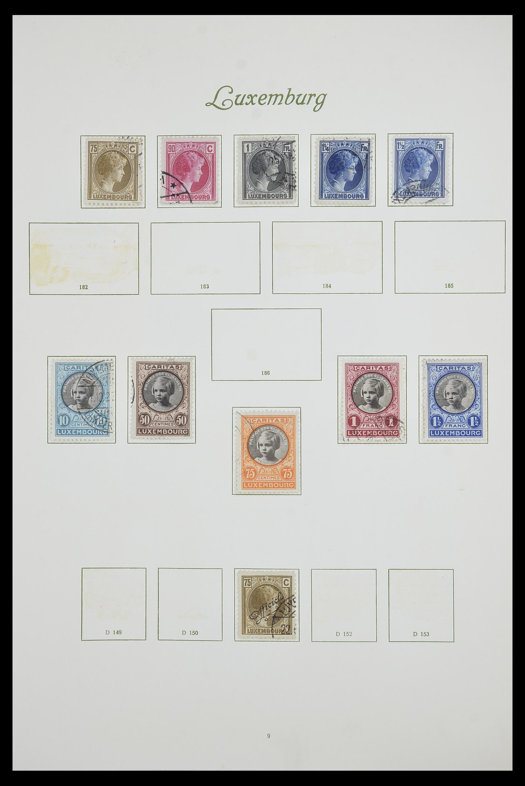 33609 017 - Postzegelverzameling 33609 Luxemburg 1852-1968.