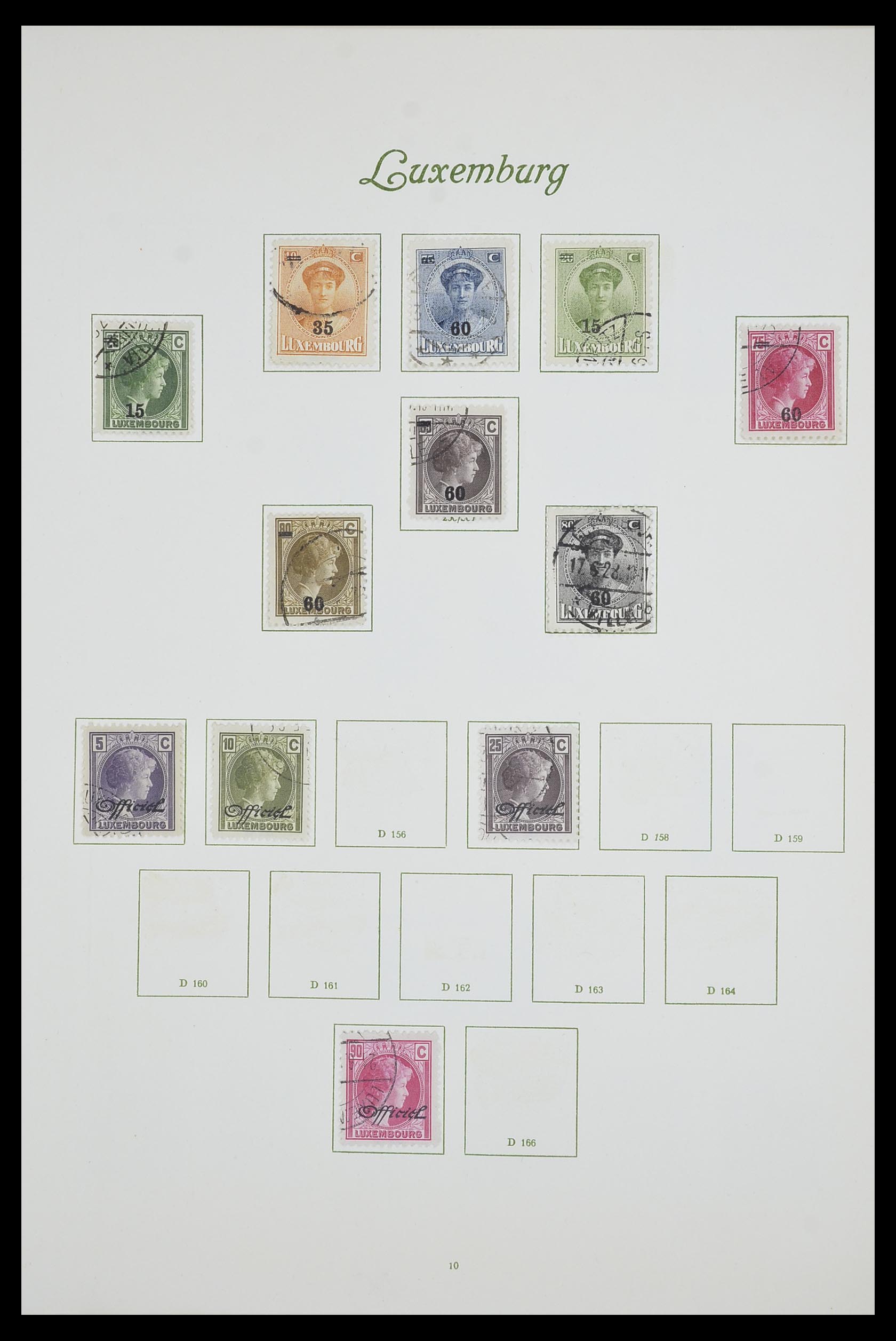 33609 018 - Stamp collection 33609 Luxembourg 1852-1968.