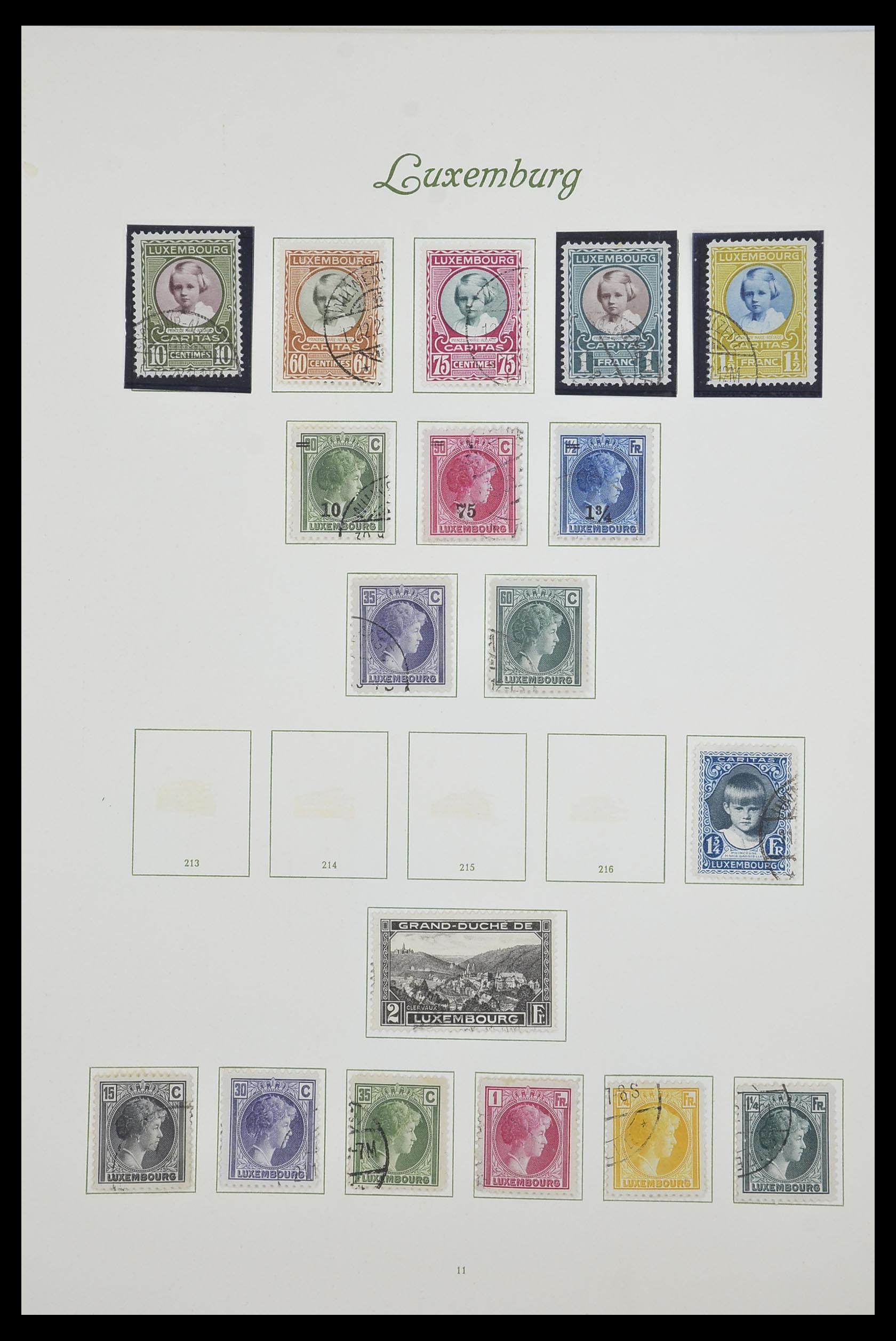 33609 019 - Postzegelverzameling 33609 Luxemburg 1852-1968.