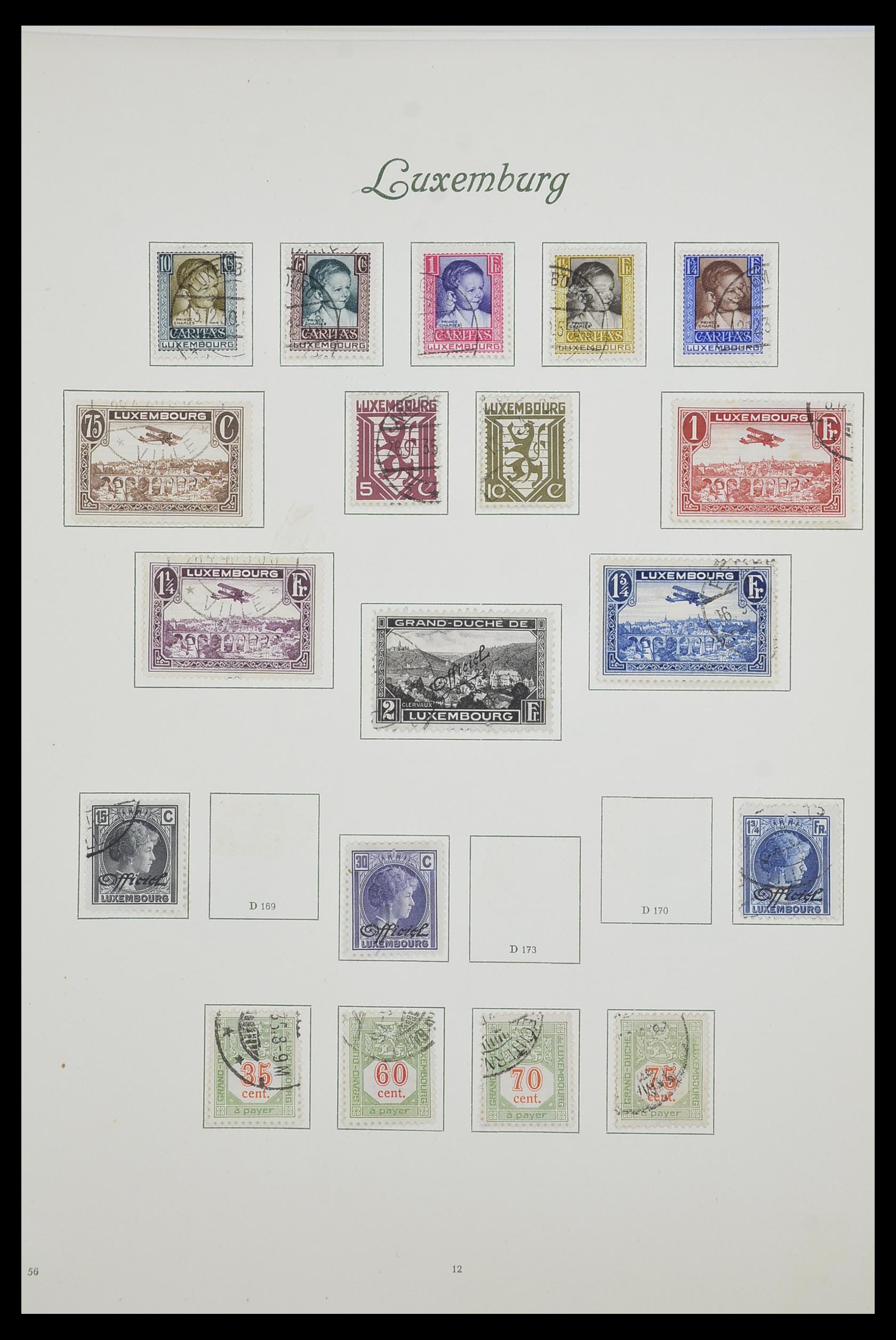 33609 020 - Stamp collection 33609 Luxembourg 1852-1968.