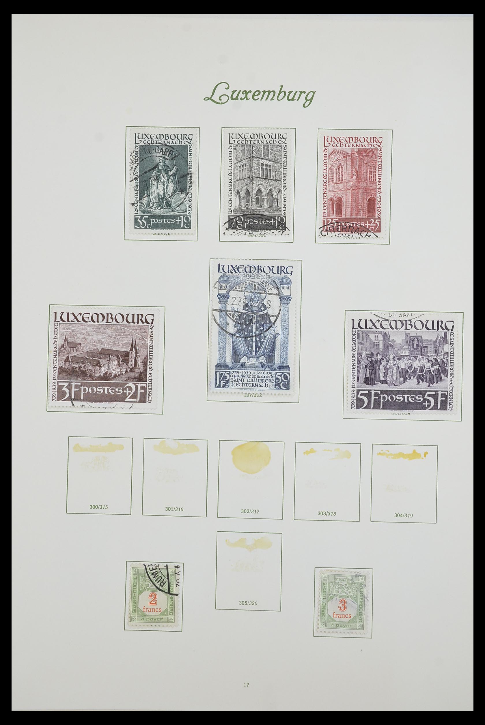 33609 025 - Stamp collection 33609 Luxembourg 1852-1968.