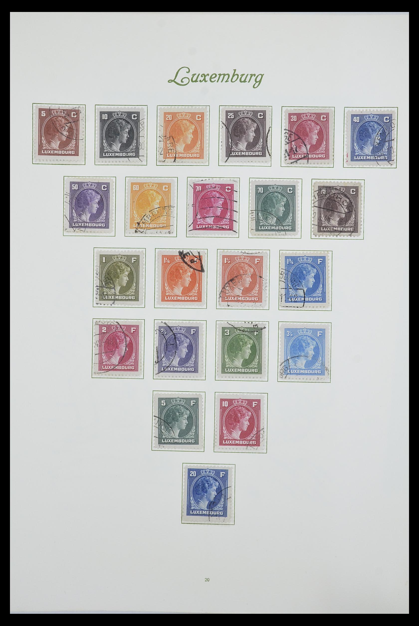 33609 027 - Postzegelverzameling 33609 Luxemburg 1852-1968.