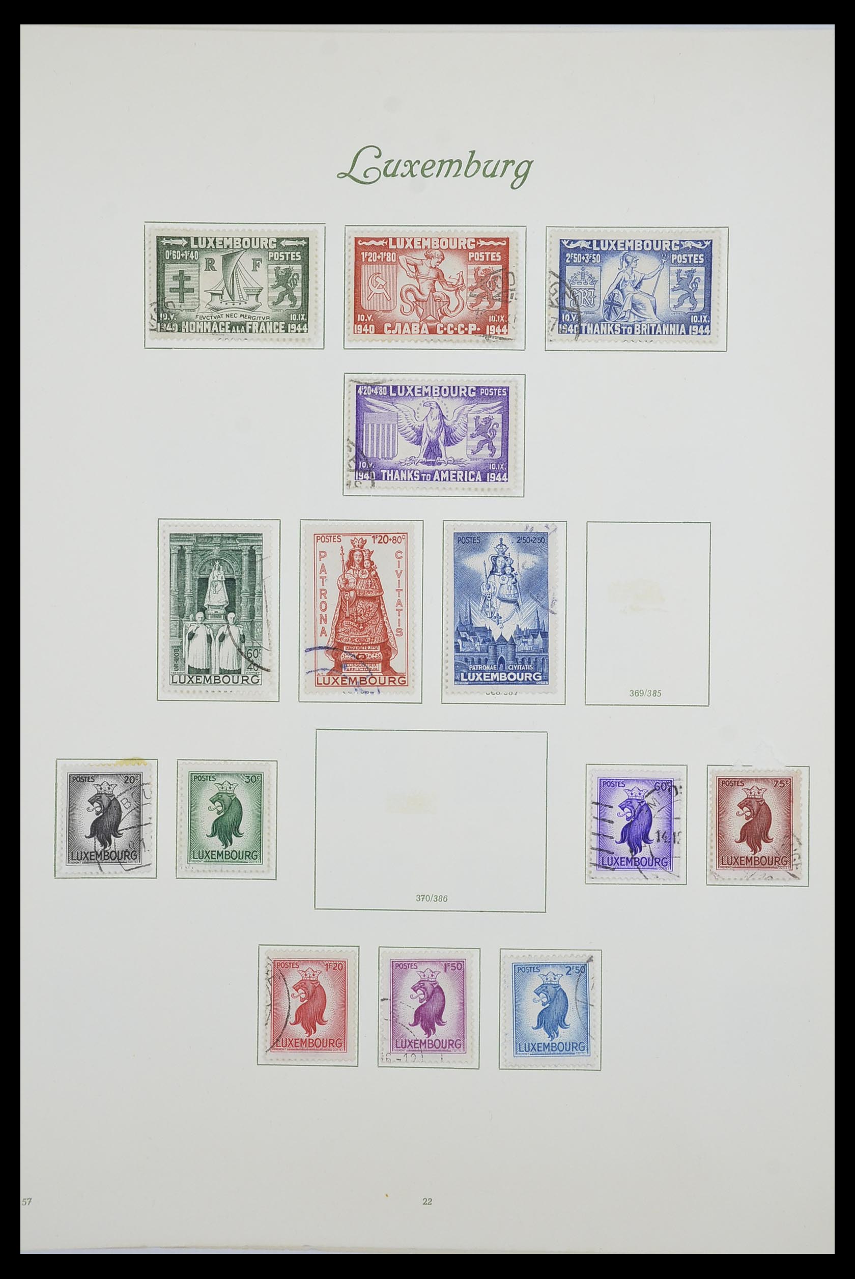 33609 030 - Postzegelverzameling 33609 Luxemburg 1852-1968.