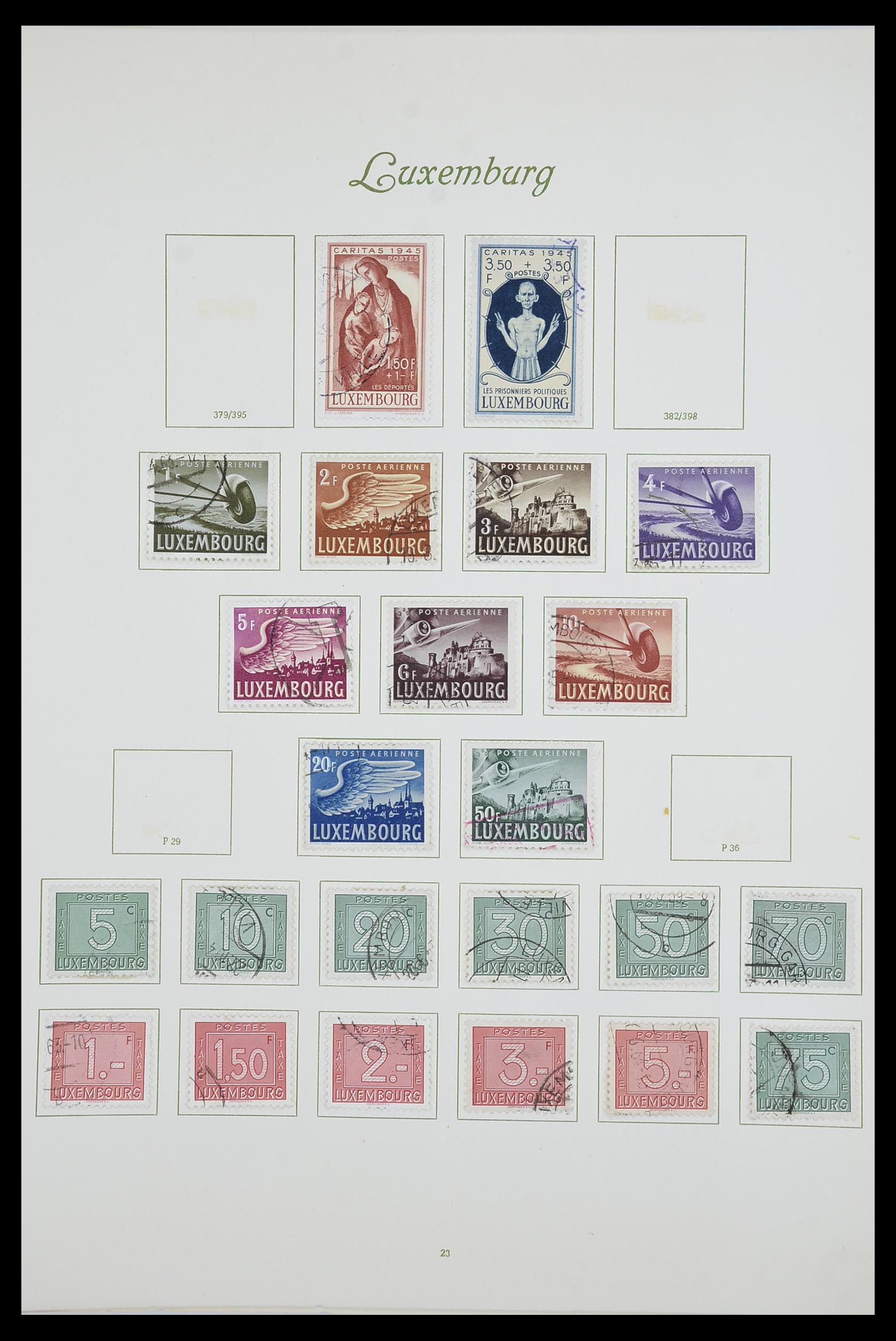 33609 031 - Stamp collection 33609 Luxembourg 1852-1968.