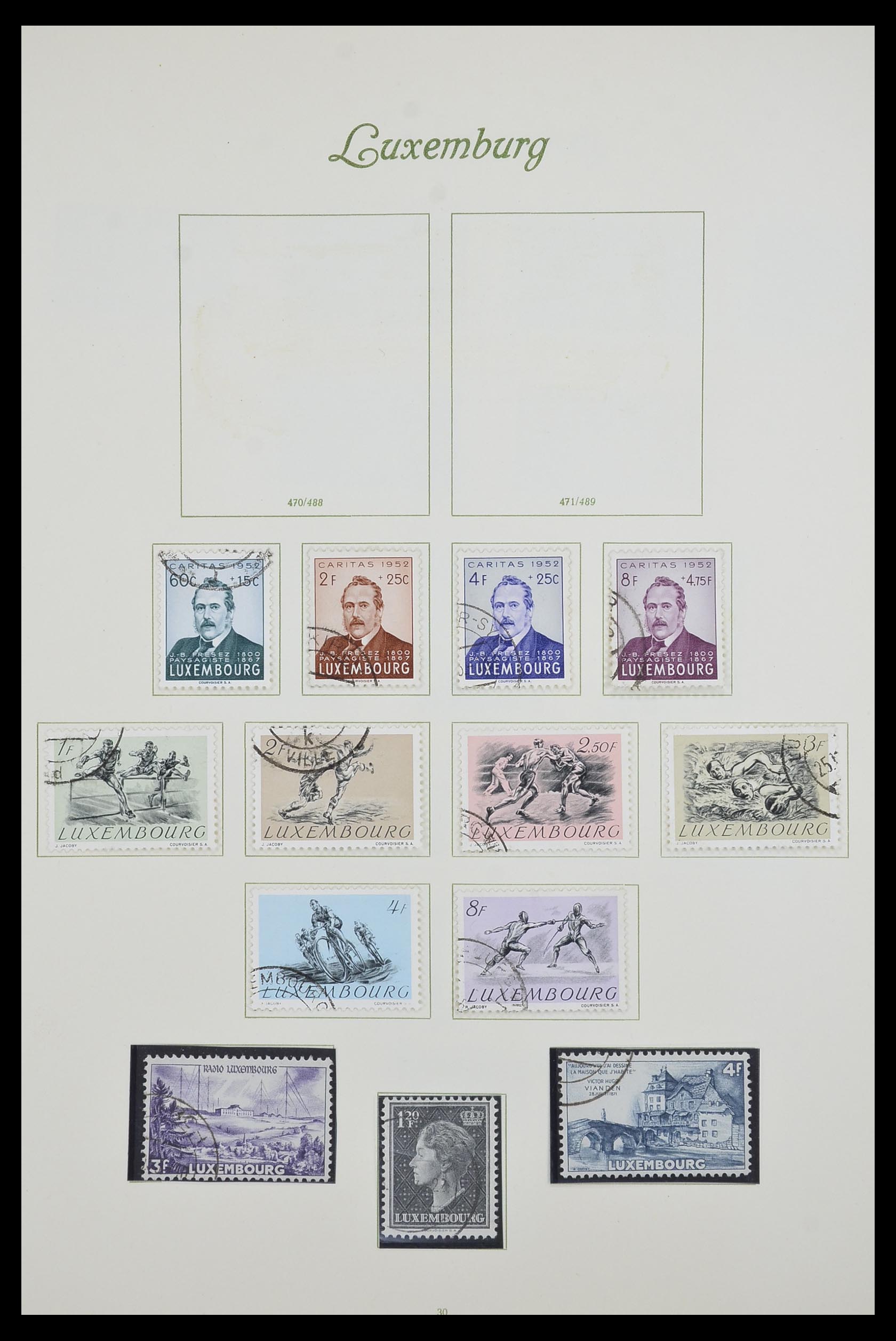 33609 036 - Postzegelverzameling 33609 Luxemburg 1852-1968.