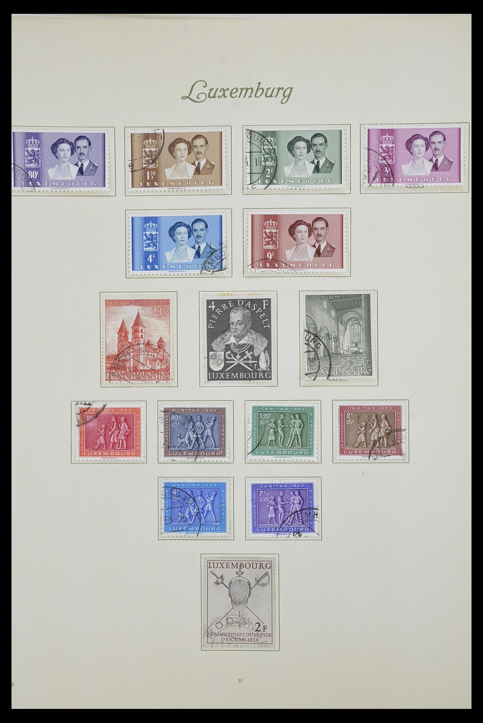 33609 037 - Postzegelverzameling 33609 Luxemburg 1852-1968.