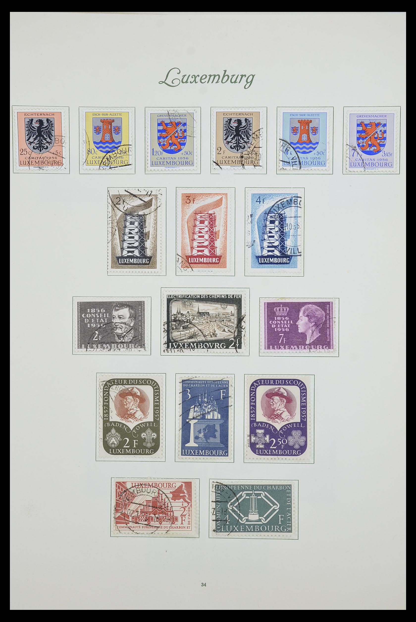 33609 040 - Postzegelverzameling 33609 Luxemburg 1852-1968.