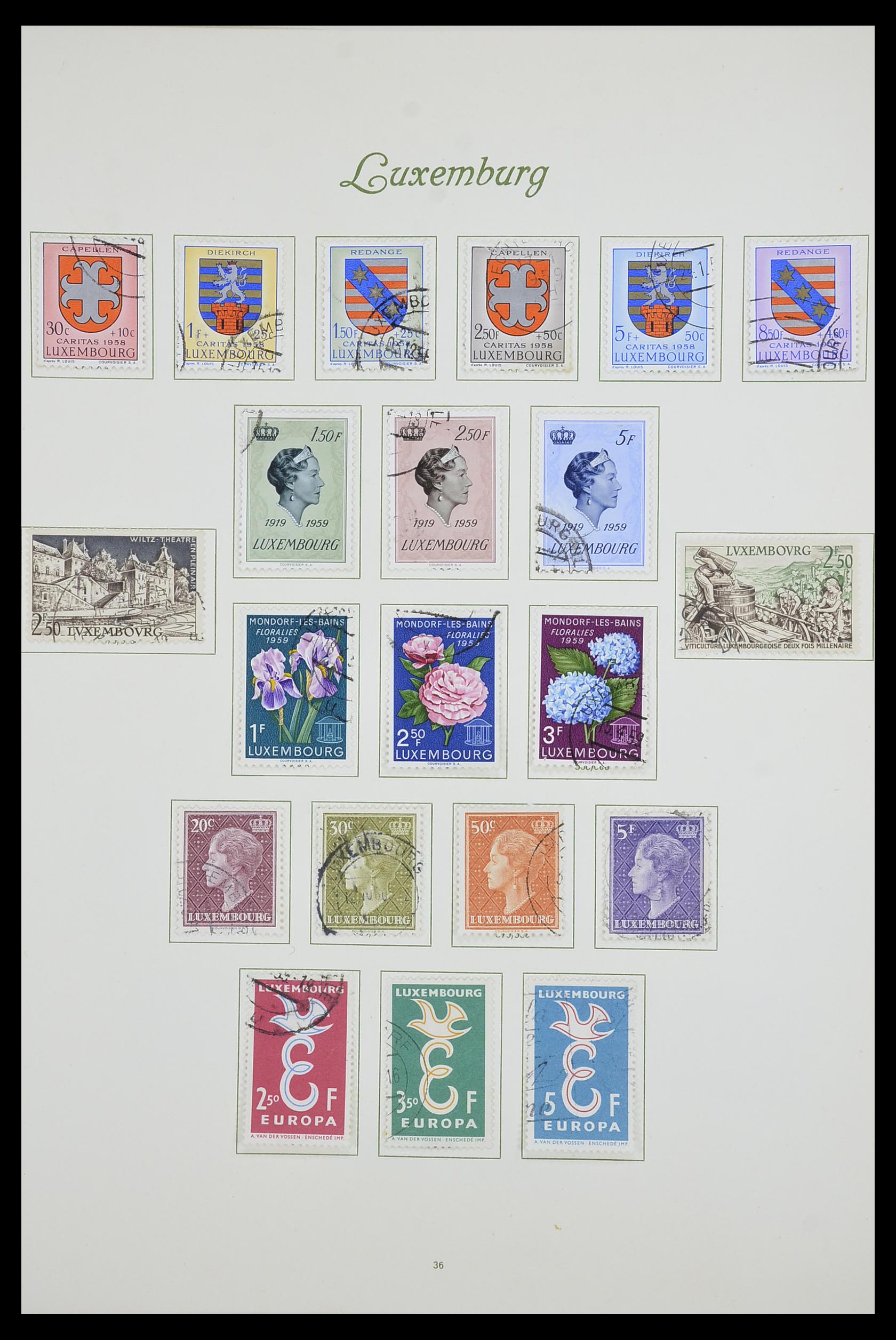 33609 042 - Postzegelverzameling 33609 Luxemburg 1852-1968.