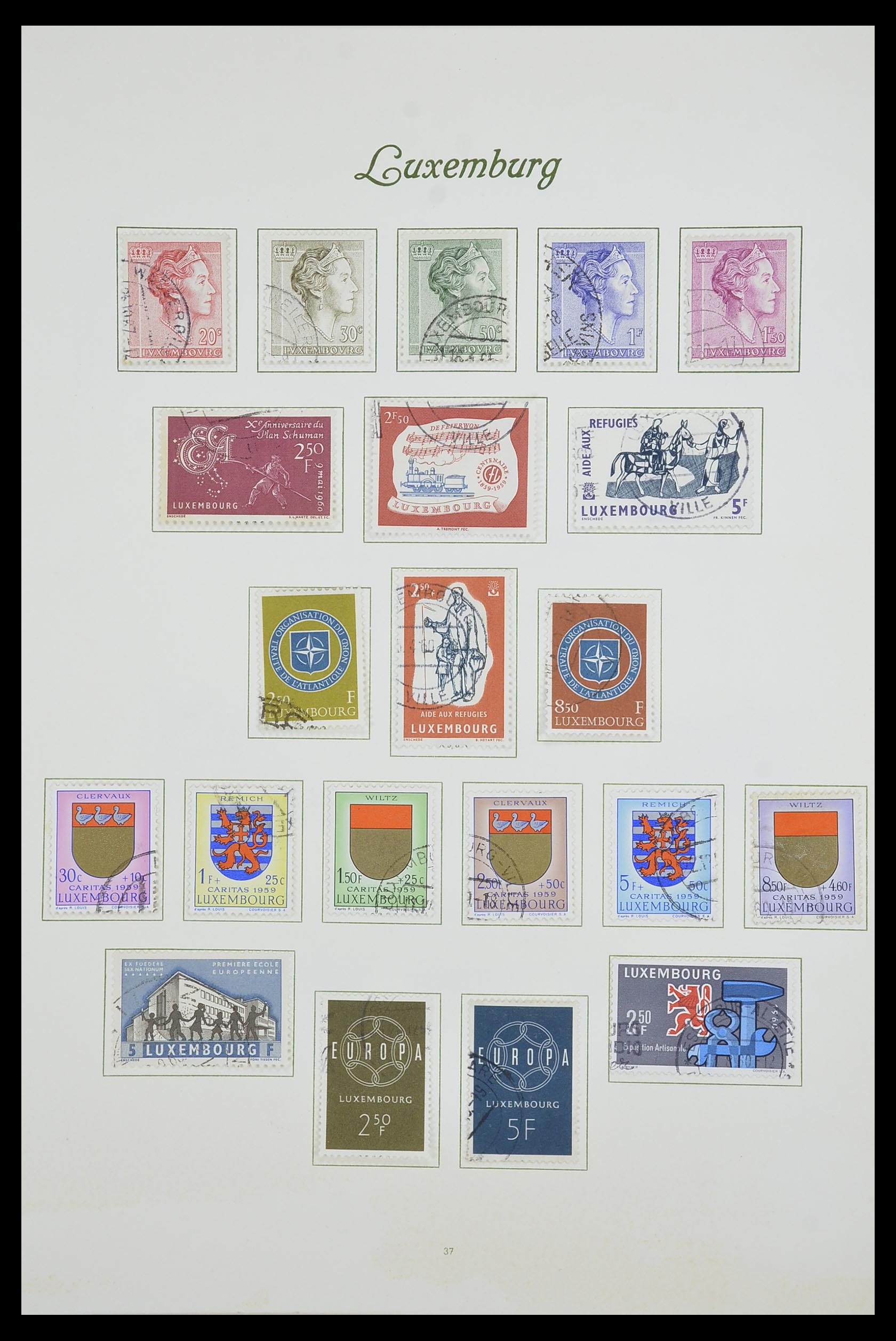 33609 043 - Postzegelverzameling 33609 Luxemburg 1852-1968.