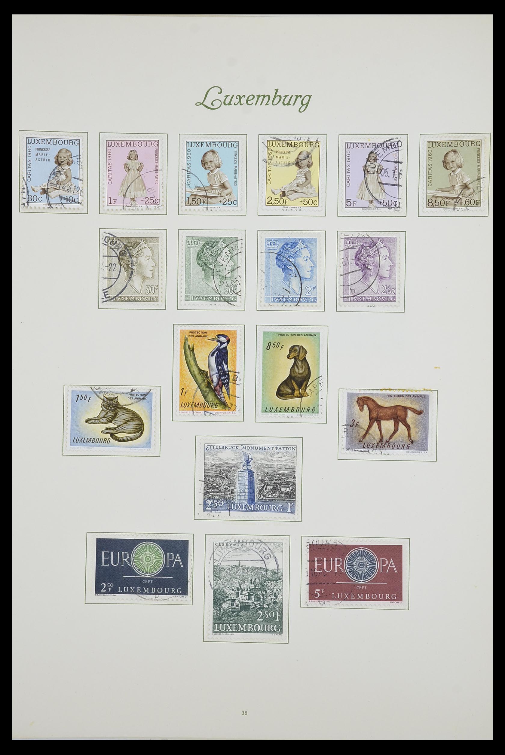 33609 044 - Postzegelverzameling 33609 Luxemburg 1852-1968.