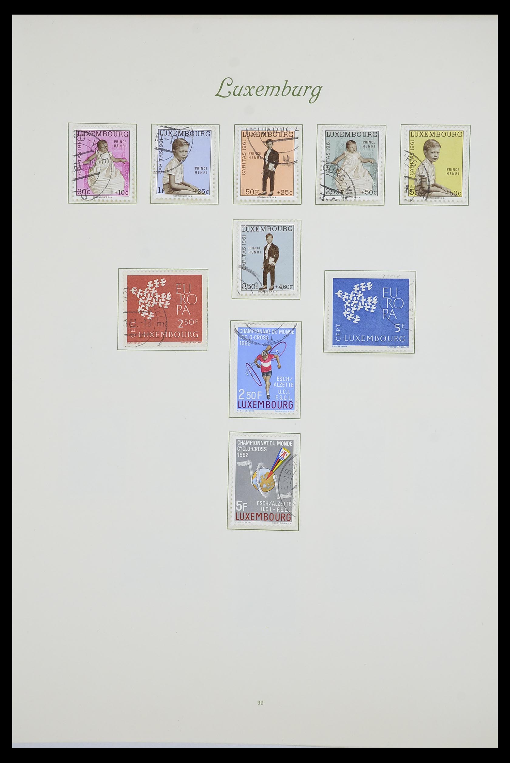 33609 045 - Postzegelverzameling 33609 Luxemburg 1852-1968.
