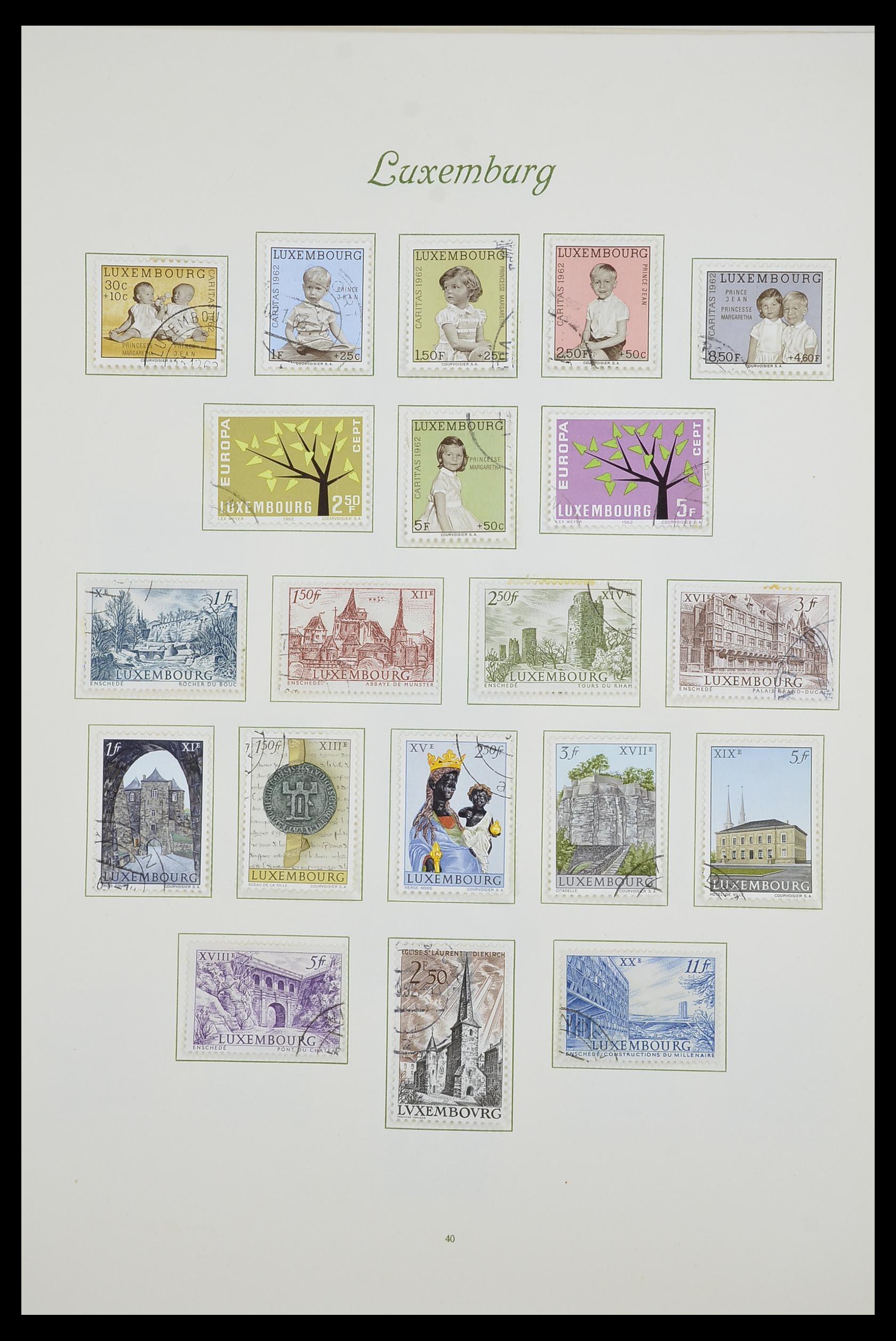 33609 046 - Postzegelverzameling 33609 Luxemburg 1852-1968.